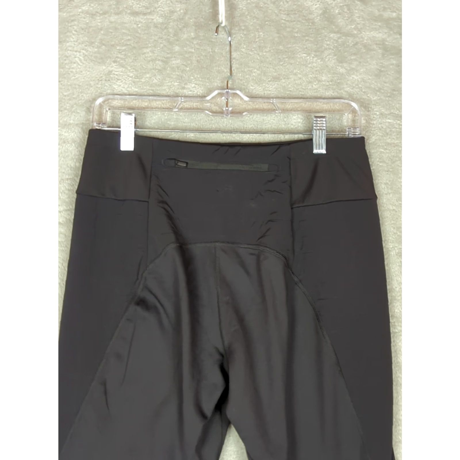 Athleta Athleta Women's M Peak Hybrid Fleece Tight Pants Black Pull On Inseam Zip Pocket Elastic Waist Size 32" / US 10 / IT 46 - 4 Thumbnail