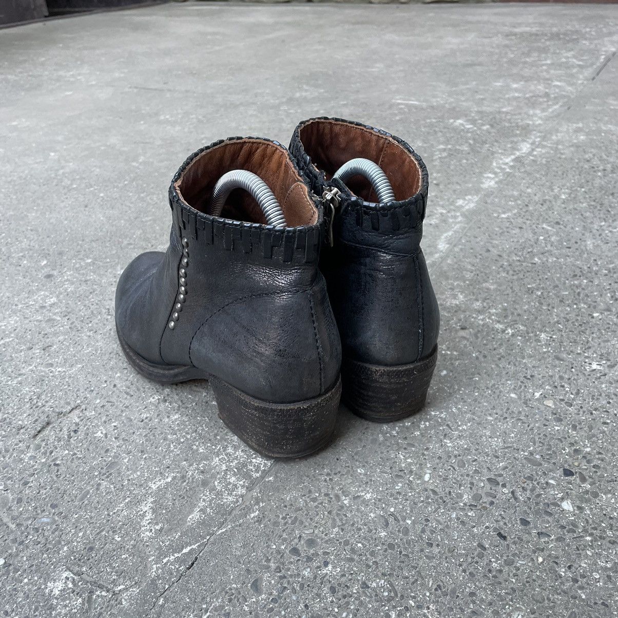 A.S.98 Vintage A.S 98 Biker Leather Ankle Boots Size US 8 / IT 38 - 8 Thumbnail
