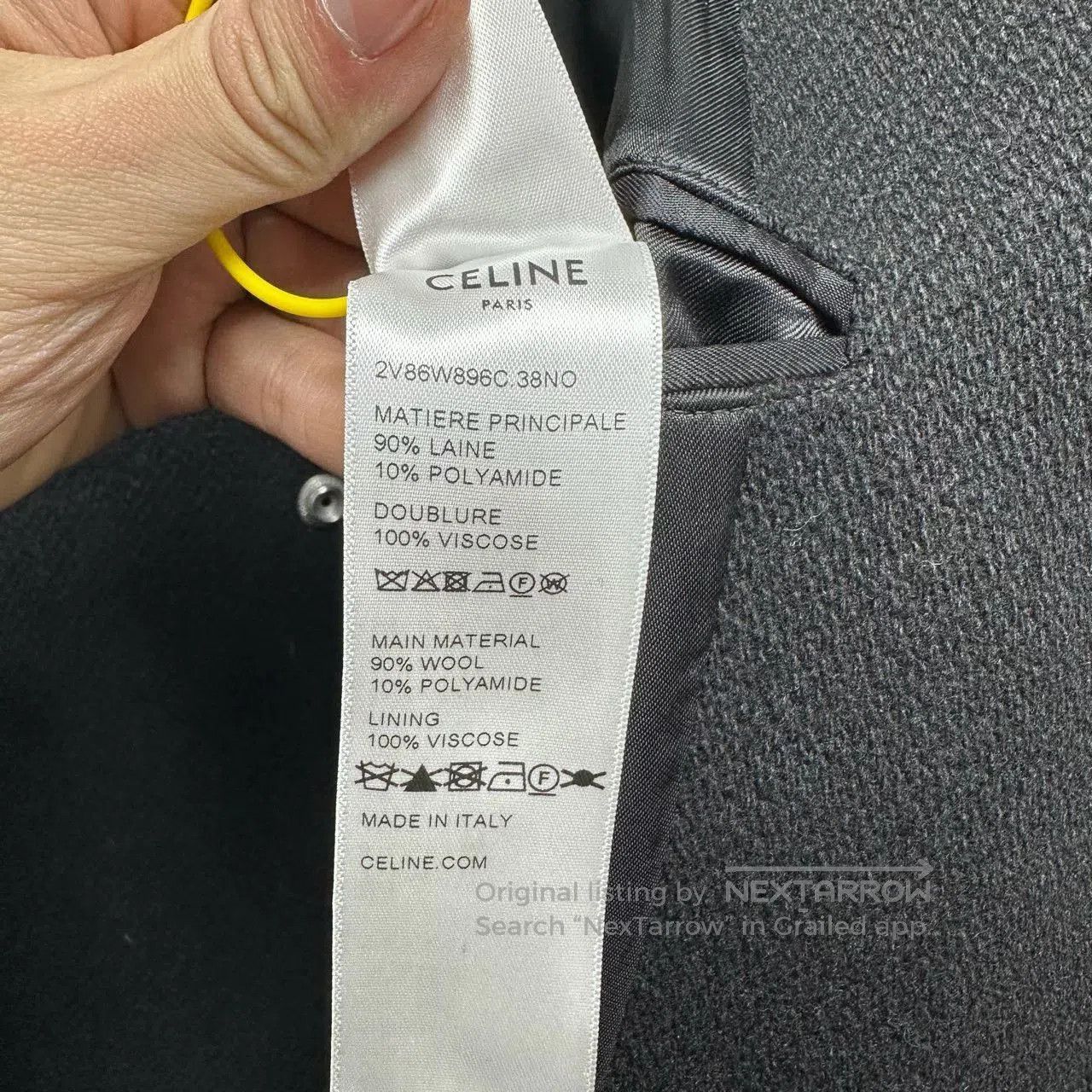 Celine CELINE 24FW Wool Logo Baseball Jacket. Size US M / EU 48-50 / 2 - 5 Thumbnail
