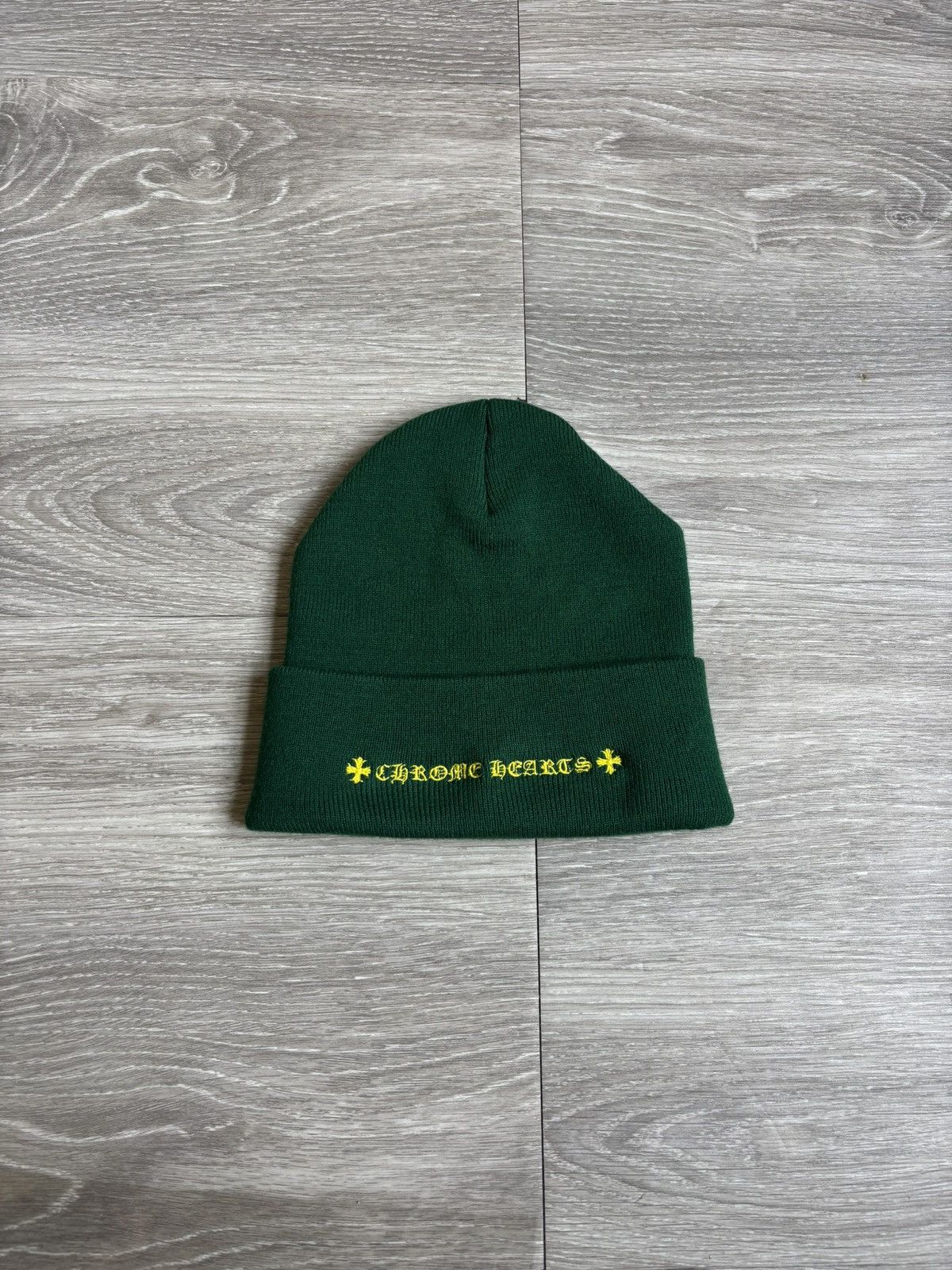 Chrome Hearts Chrome Hearts Green Matty Boy Spec Beanie Size ONE SIZE - 3 Thumbnail
