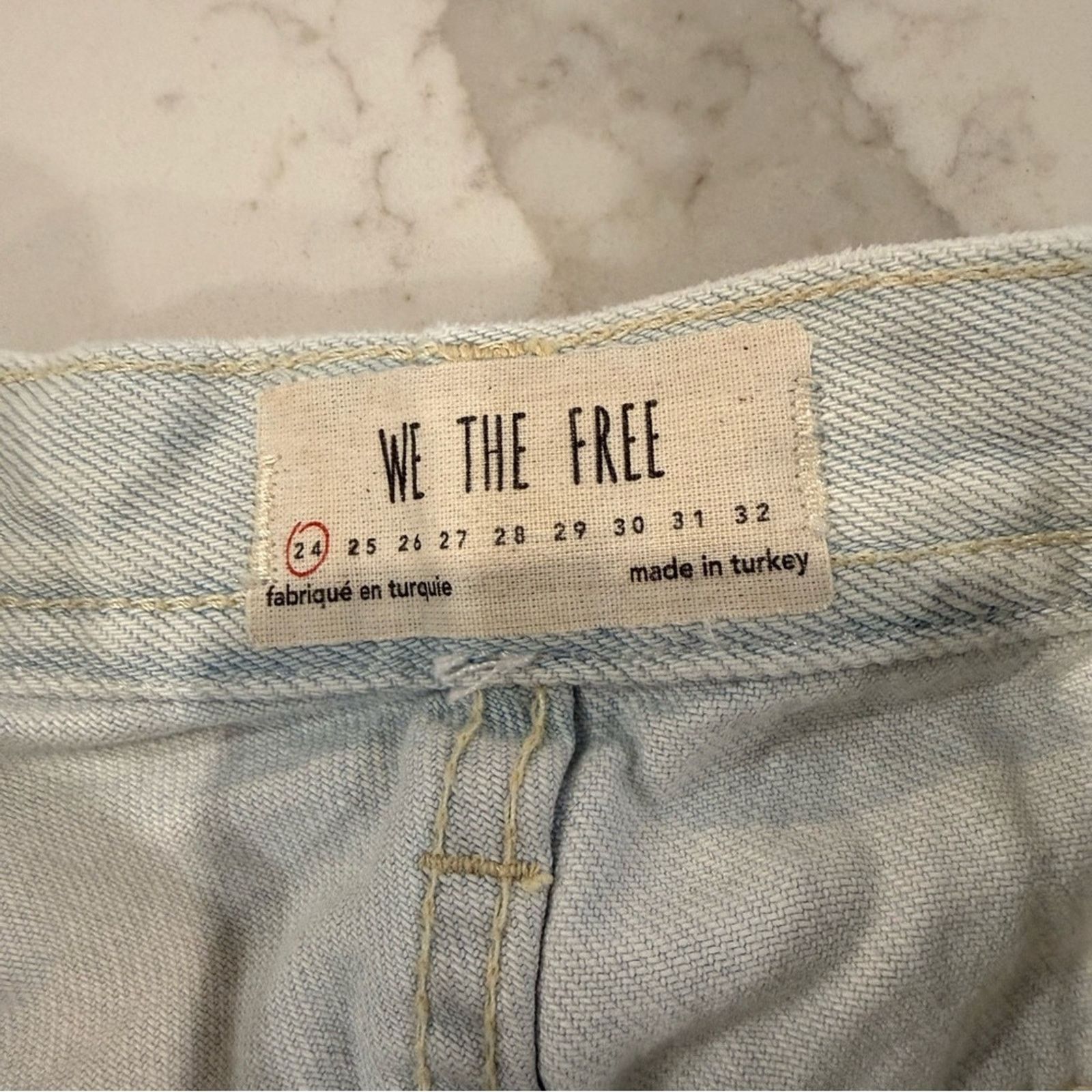 Free People Free People We The Free Maggie Distress Crop Jeans Womens 24 Size 24" / US 00 / IT 34 - 8 Thumbnail