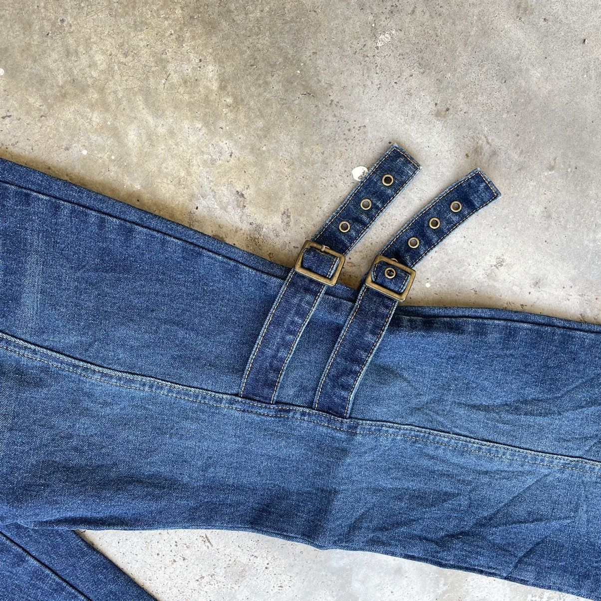 Seditionaries Vintage Jouer Aux Echecs Flare Punk Bondage Tactical Denim Size US 29 - 6 Thumbnail