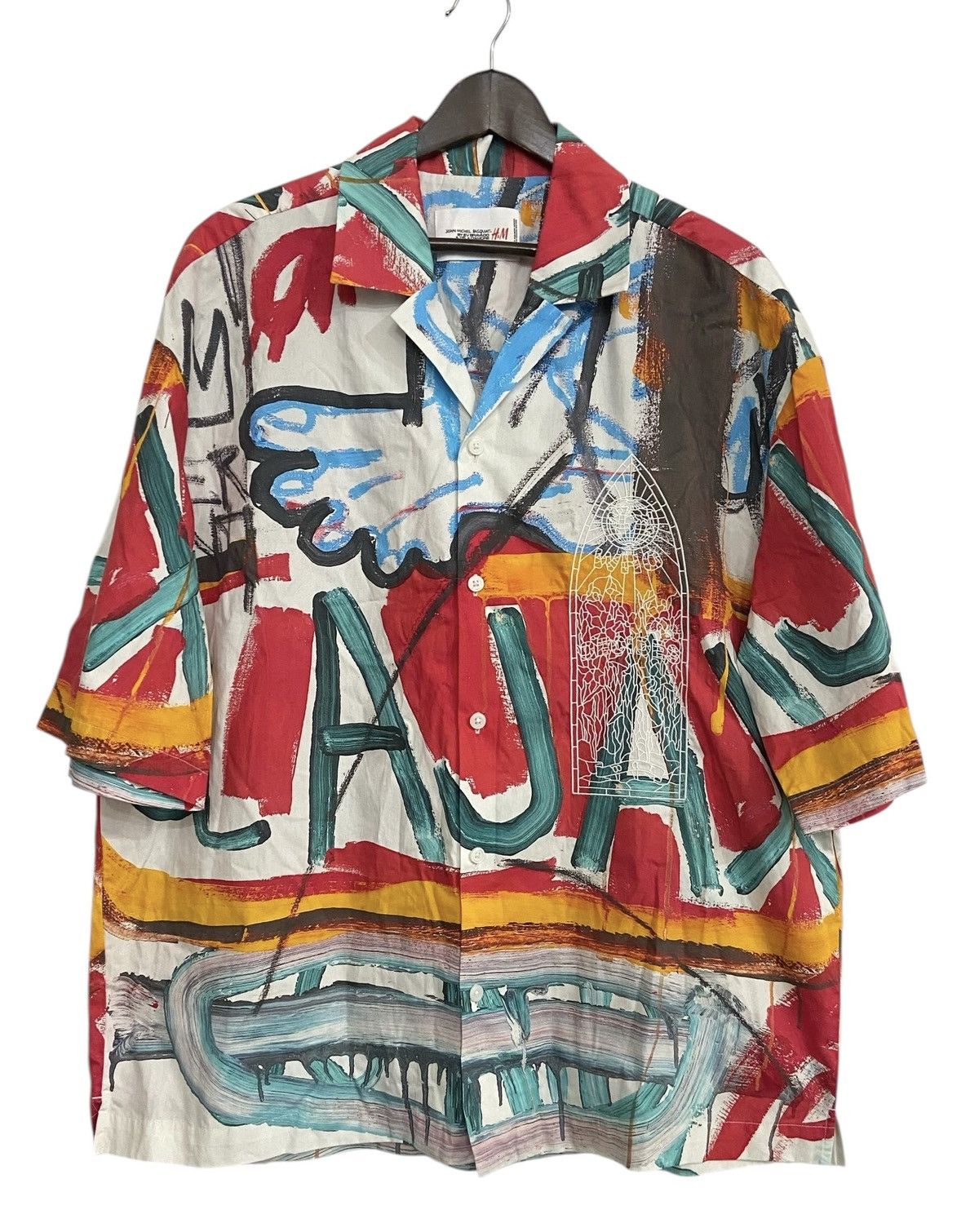 H&M x Who Decides War x Basquiat LOOSE FIT RESORT SHIRT