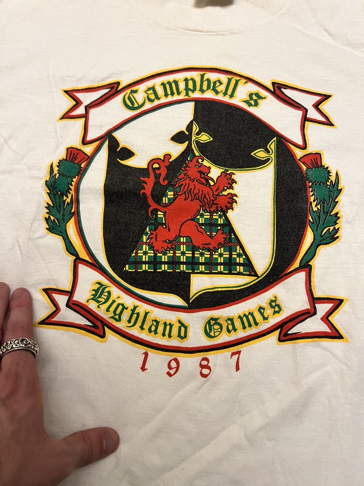 Vintage Vintage 80s single stitch Highland Games tee Size US M / EU 48-50 / 2 - 2 Thumbnail