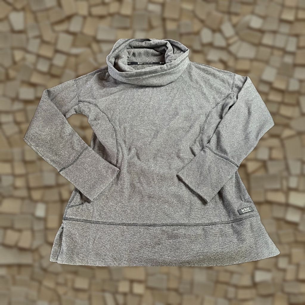 Vintage Marc New York Sweater Small Gray Activewear Cowl Neck Womens Size S / US 4 / IT 40 - 1 Thumbnail