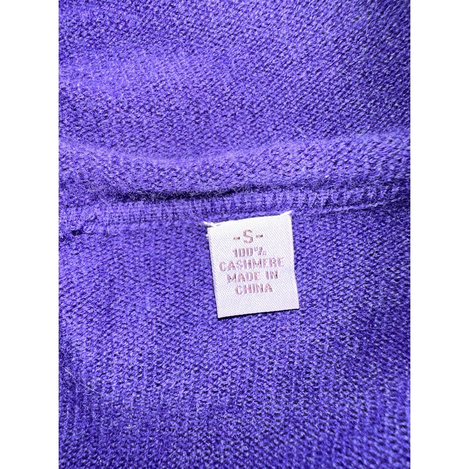 Vintage VINTAGE PURPLE CASHMERE SWEATER SET HOODIE + LAVENDER TANK Size S / US 4 / IT 40 - 13 Thumbnail