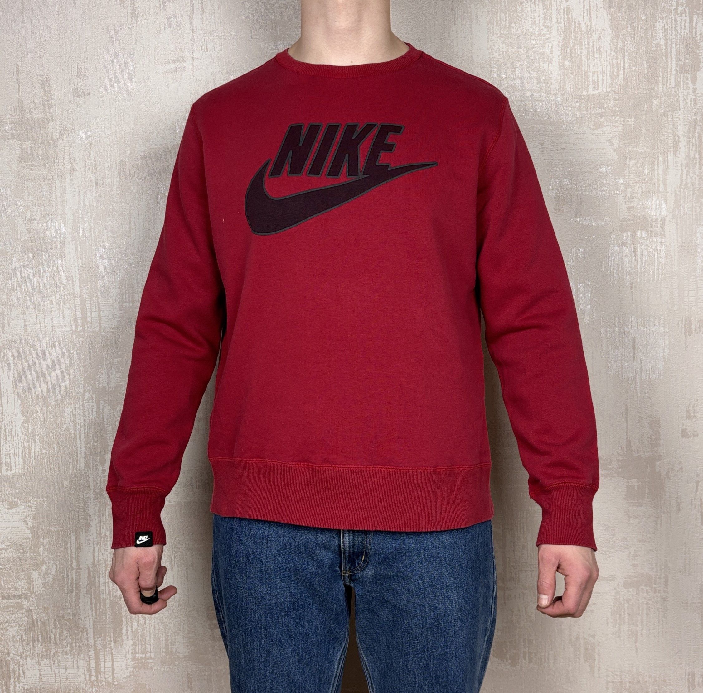 Nike × Vintage 00's Nike Sportswear Vintage Big Logo Crew Neck Sweatshirt Size US XL / EU 56 / 4 - 2 Thumbnail