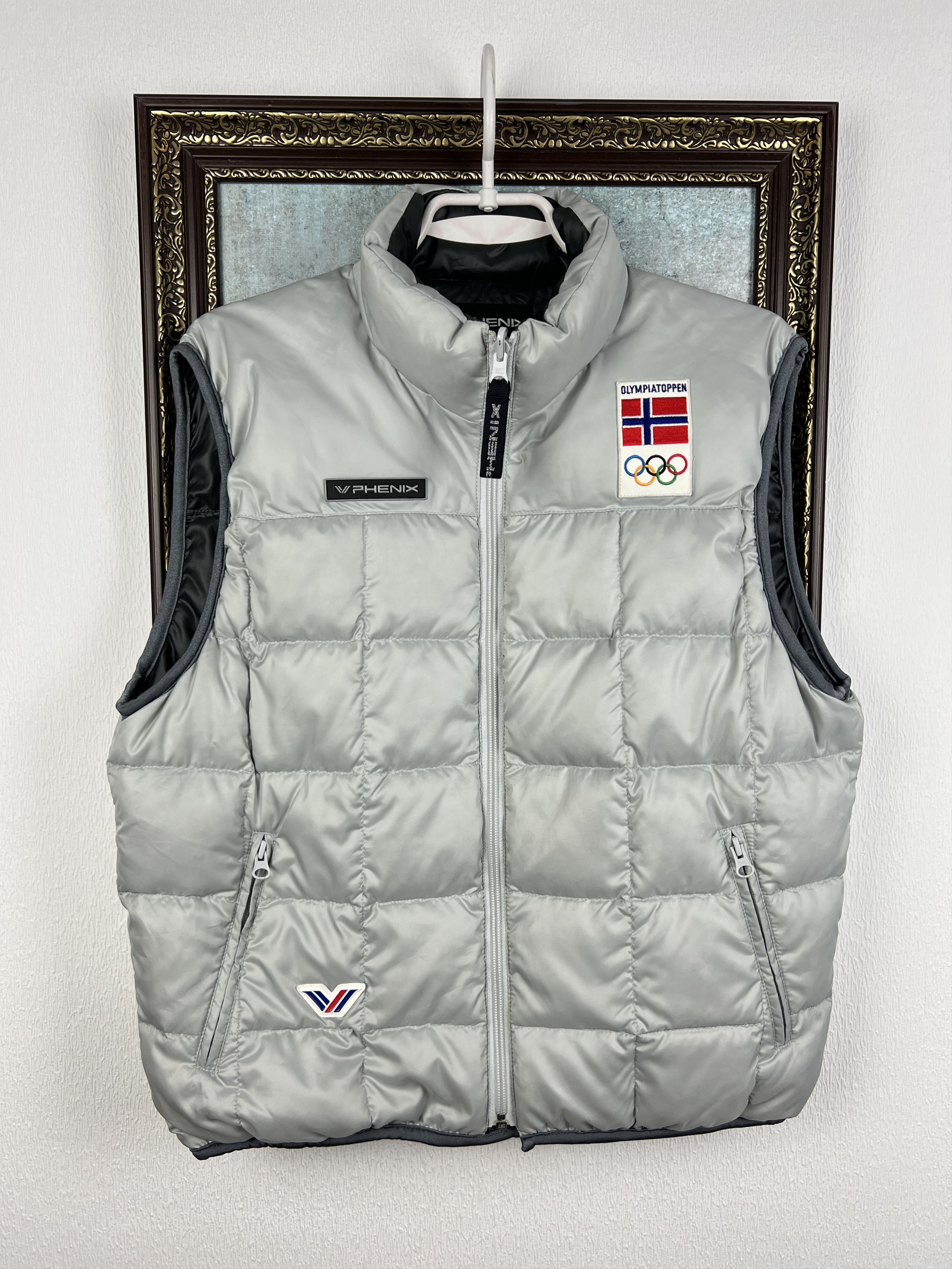 Vintage Puffer Padded Ski Jacket Norway Olympics Reversible Vest Size US XS / EU 42 / 0 - 1 Thumbnail