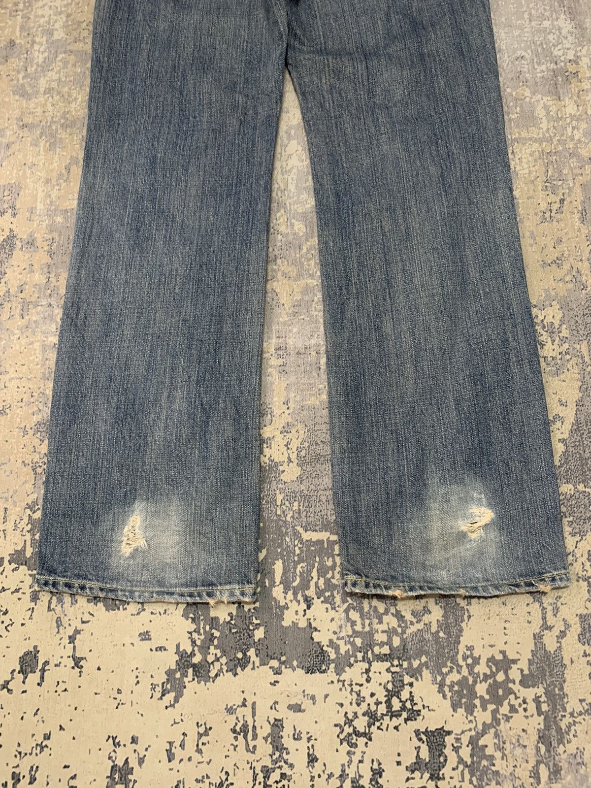 Japanese Brand Vintage Blueway Japanese Mud Wash Distressed Baggy Fit Jeans Size US 32 / EU 48 - 11 Thumbnail