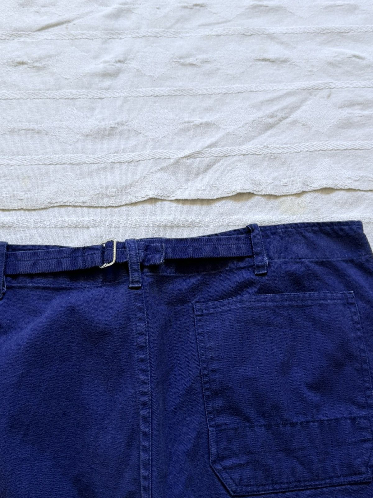 Le Laboureur Vintage 70s German Buckle Back Sanfor Work Pants Size US 32 / EU 48 - 2 Thumbnail