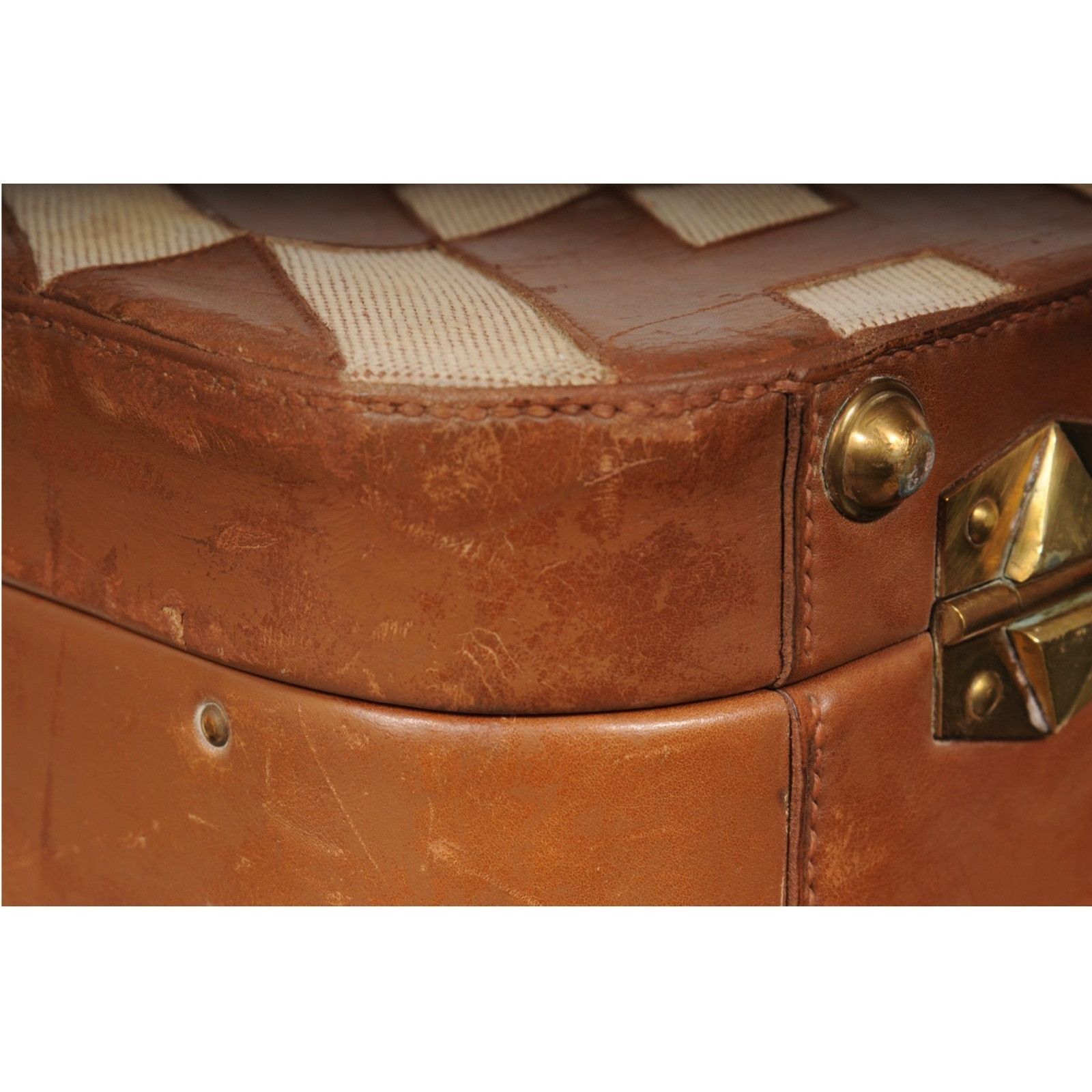 Hermes Vintage Ulysse Toile Baraenia Trunk Carry On Suitcase Size ONE SIZE - 14 Thumbnail