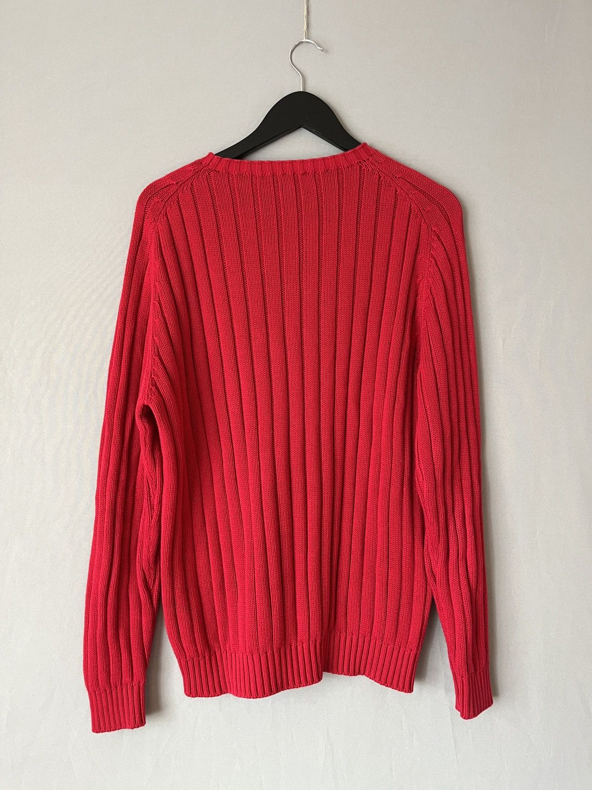 Luxe Falconeri Heavy Knit Cotton Red Fisherman Sweater Size US M / EU 48-50 / 2 - 7 Thumbnail