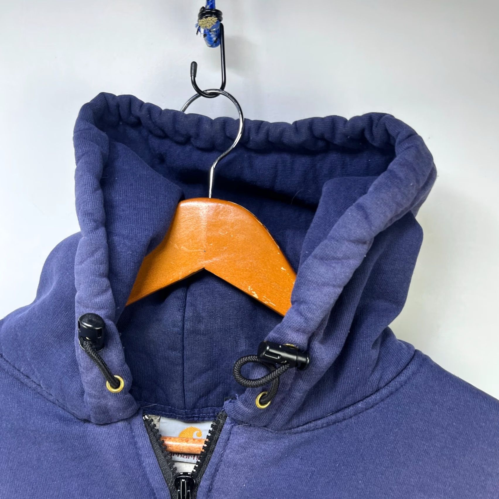 Nike VINTAGE Carhartt Sun Faded Zip Up Hoodie Large Thermal Shirt Mens 90s Logo Pockets Corduroy Size US L / EU 52-54 / 3 - 4 Thumbnail