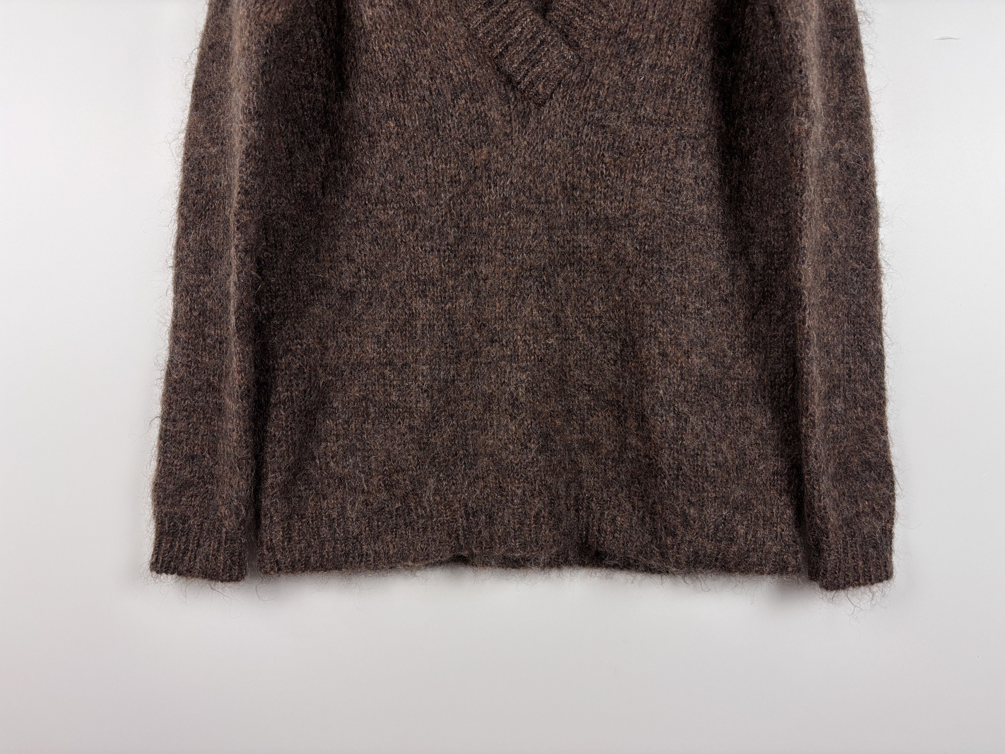 Cos COS V-Neck Sweater Mohair Wool Pullover Oversized Size S Size S / US 4 / IT 40 - 3 Thumbnail