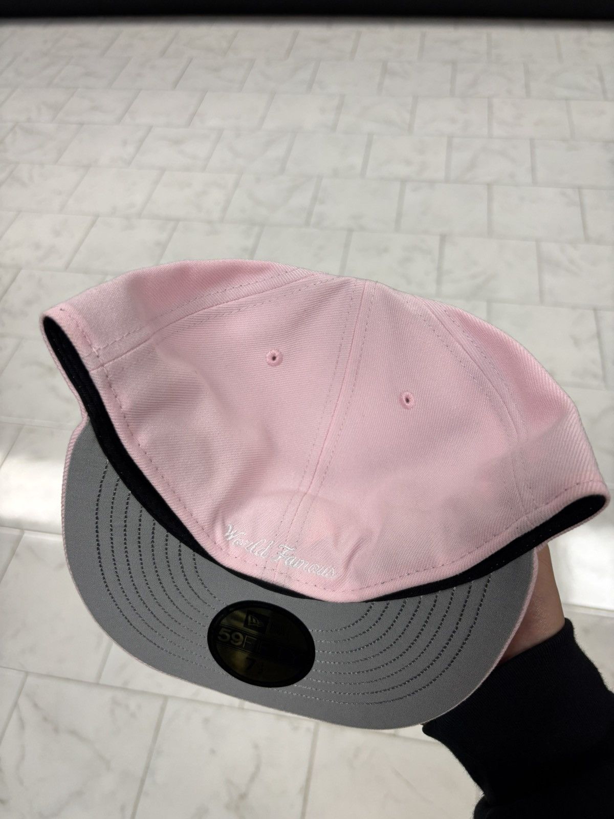 Supreme Size 7 1/2 Supreme Skeleton Bones Pink New Era Fitted Hat Size ONE SIZE - 2 Thumbnail