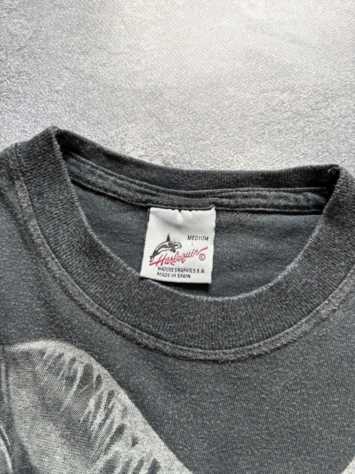 Vintage 90s Harlequin Nancy Blauer Dolphins All Over Print Tee Rare Size US M / EU 48-50 / 2 - 6 Thumbnail