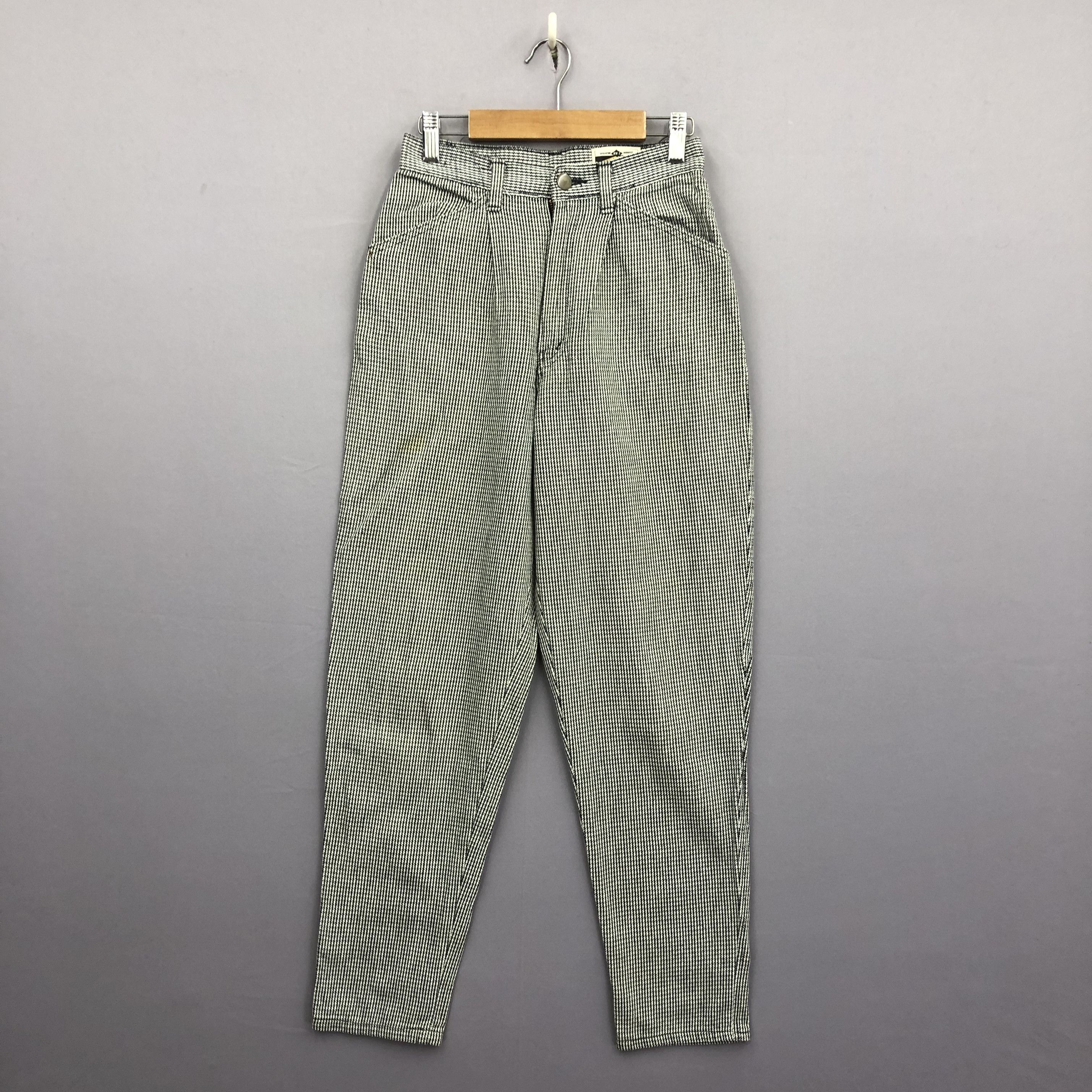 Japanese Brand Vintage 90s Japanese Houndstooth Jeans Denim Pants Size 24" / US 00 / IT 34 - 1 Thumbnail
