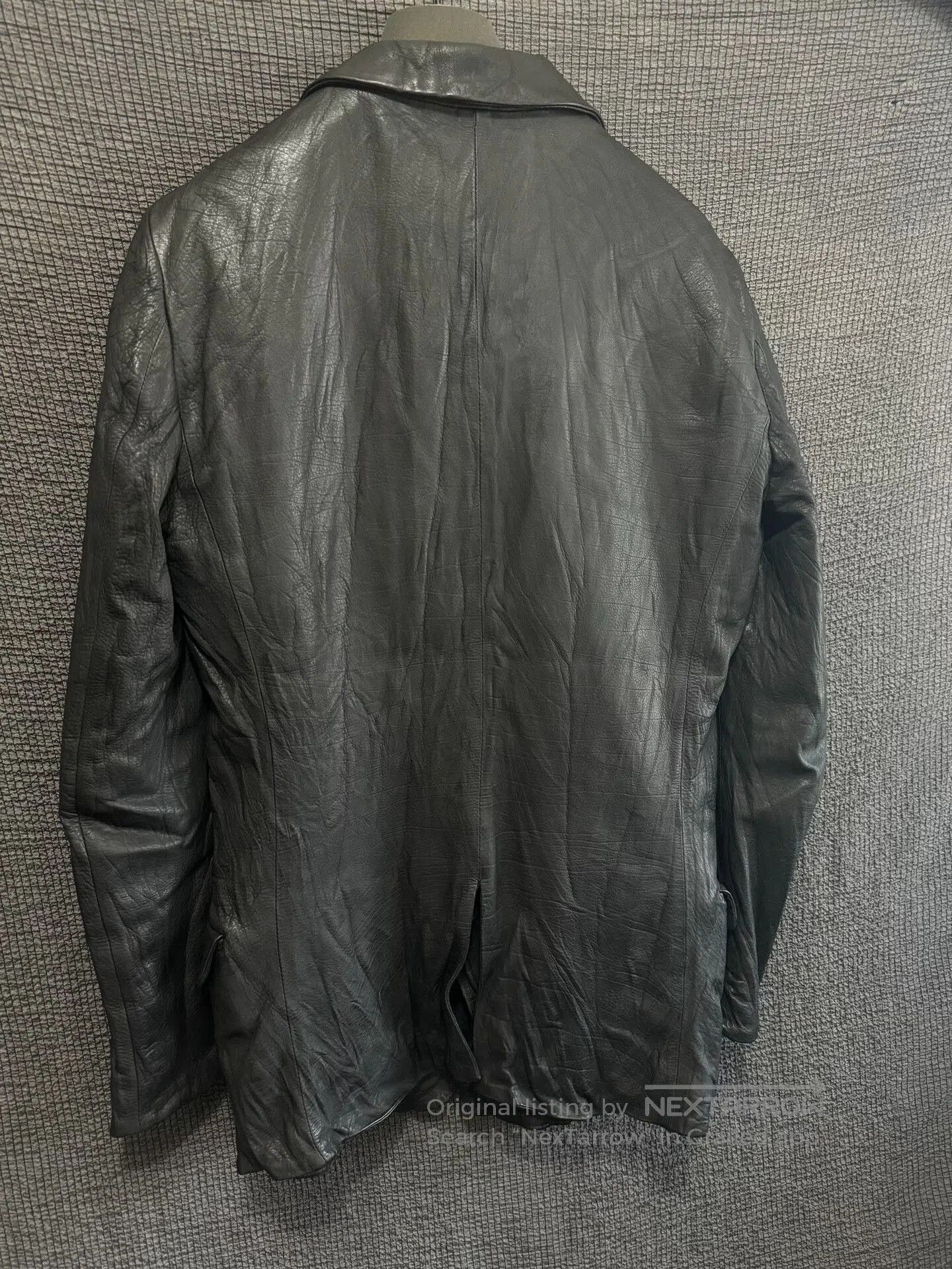Julius avant-garde crumpled leather suit jacket. Size US S / EU 44-46 / 1 - 4 Thumbnail