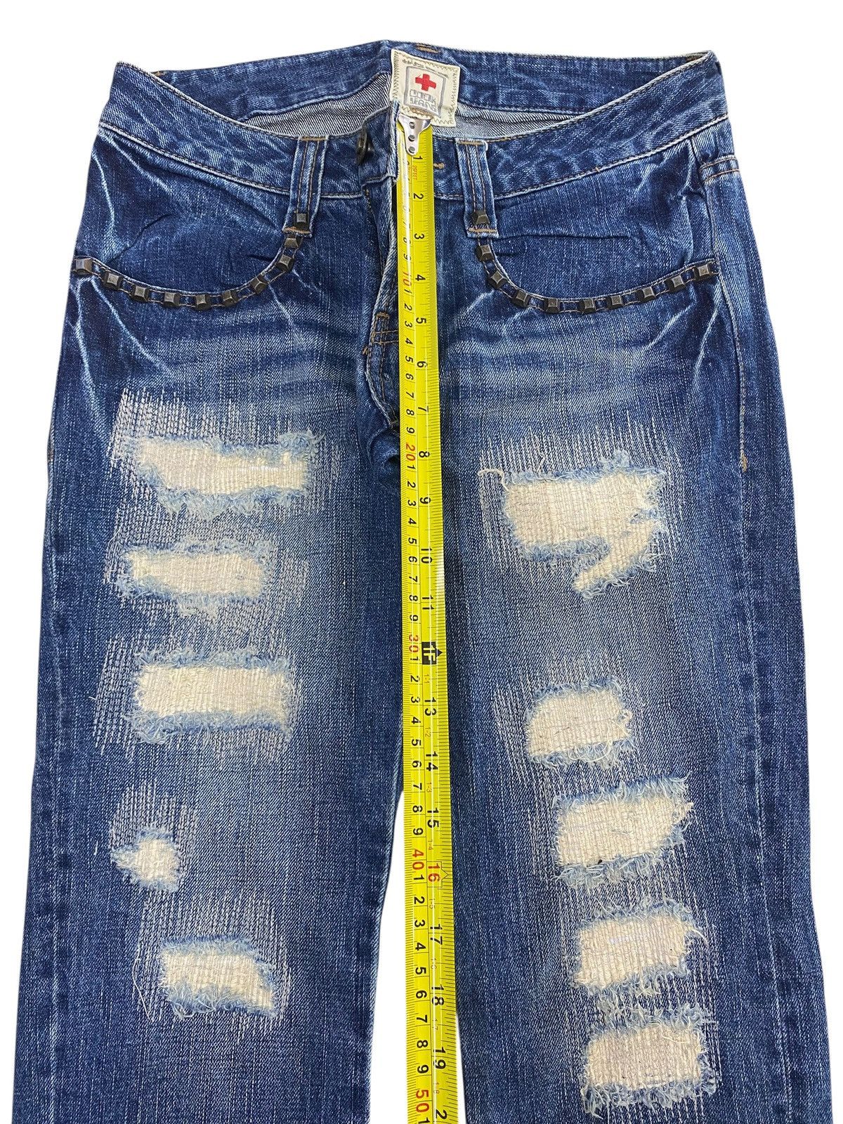 Cook Jeans Cook Jeans Brand Ripped Studs Style Straight Jeans Size US 29 - 6 Thumbnail