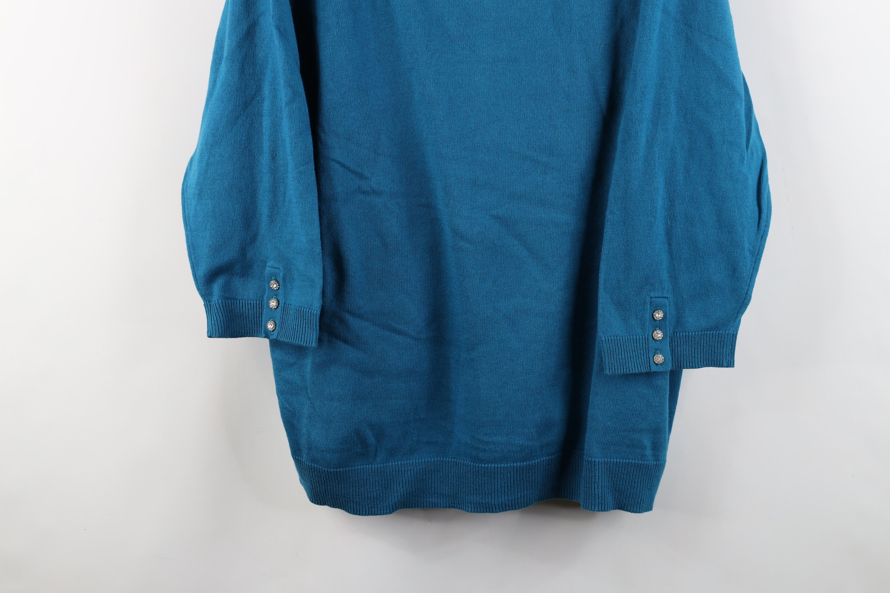 Liz Claiborne × Vintage New Liz Claiborne Cotton Cashmere Knit 3/4 Sleeve Sweater Size 3XL / US 20-22 - 3 Thumbnail