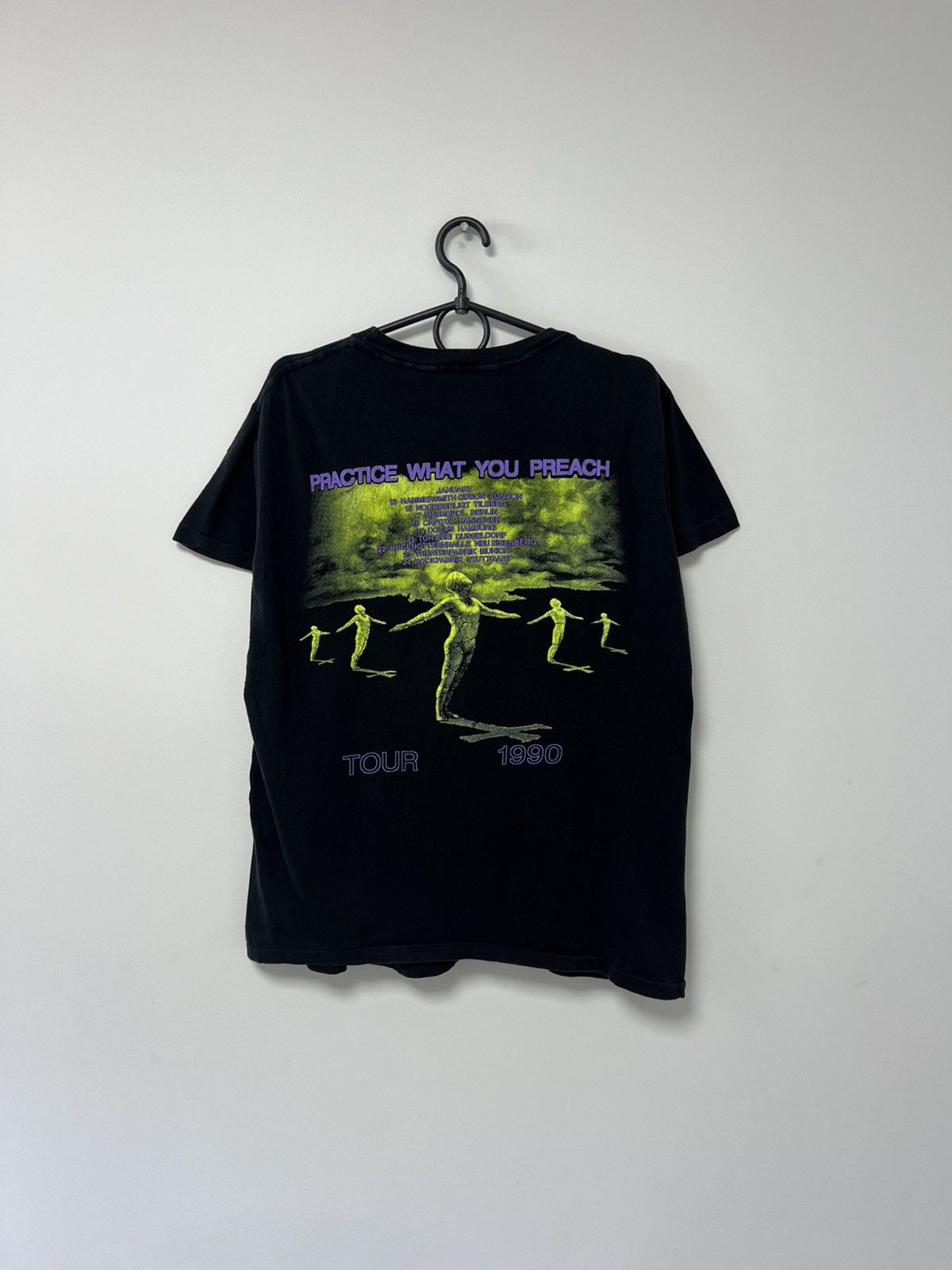 Band Tees Vintage Testament Practice What you Preach 1990 Tour sz M Size US M / EU 48-50 / 2 - 7 Thumbnail