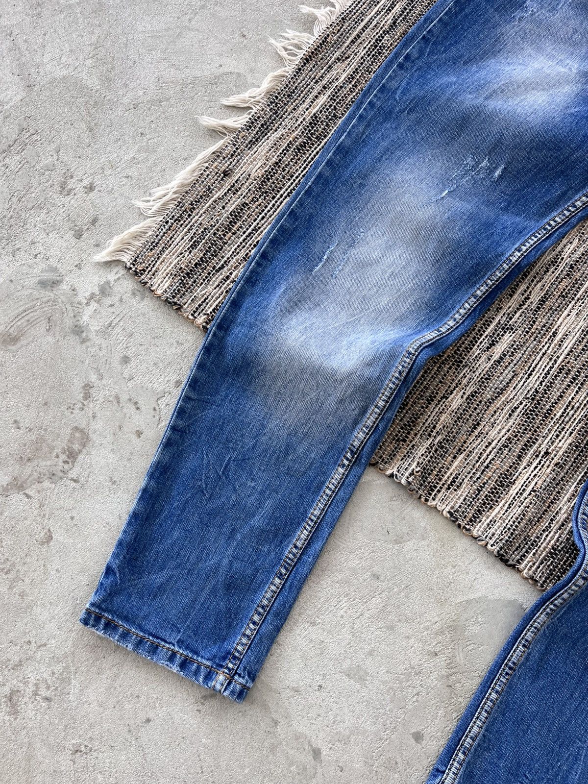 Designer Vintage Dolce Gabbana Style Jeans Denim Pants Y2K Avantgarde Size US 29 - 3 Thumbnail