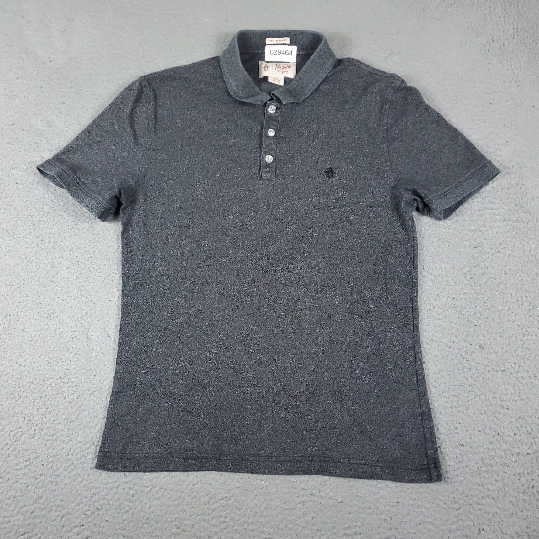 Original Penguin Original Penguin Polo Shirt Mens Medium Gray Casual Short Sleeve Activewear Size US M / EU 48-50 / 2 - 3 Thumbnail