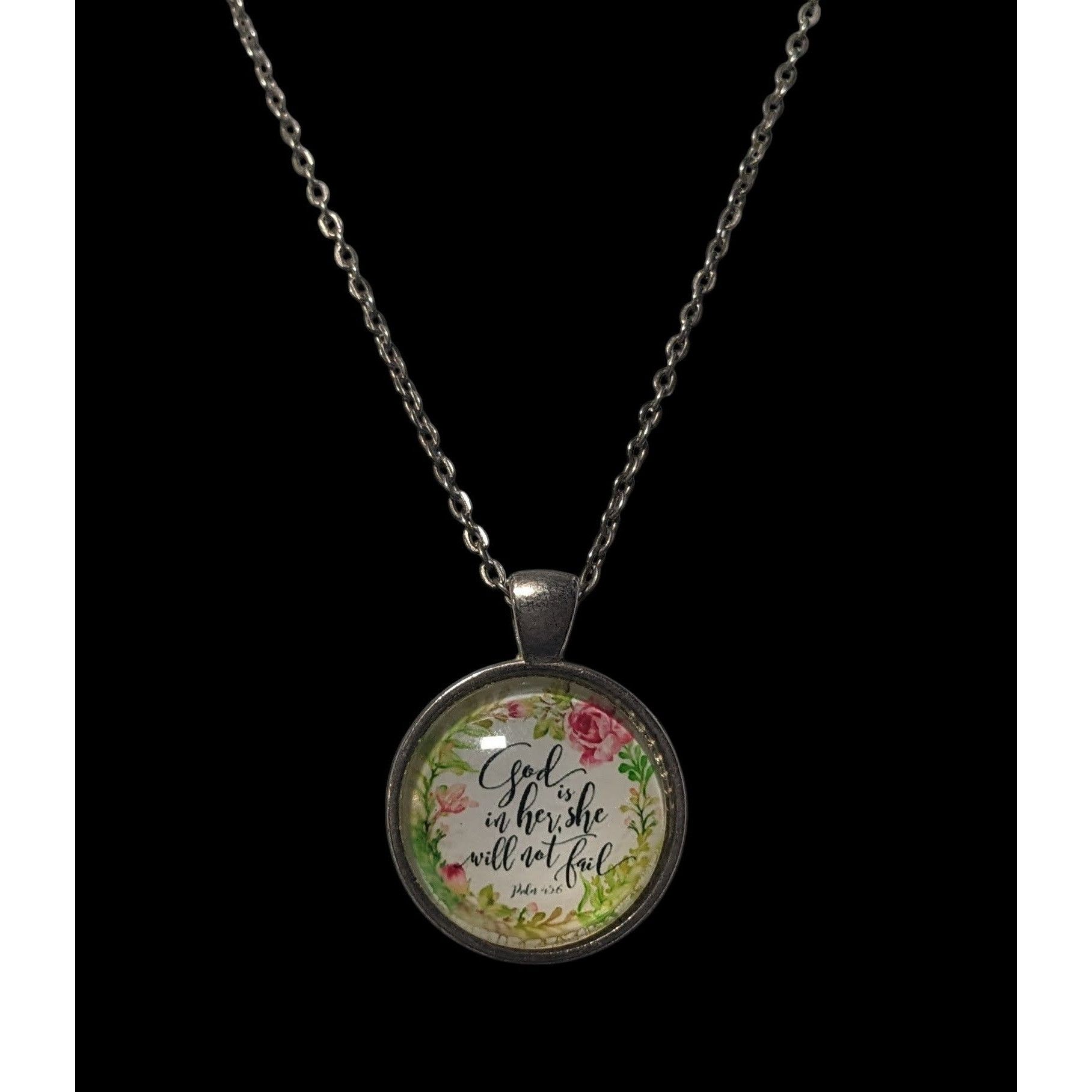 Other Religious Inspirational God Is In Her Pendant Necklace Size ONE SIZE - 3 Thumbnail