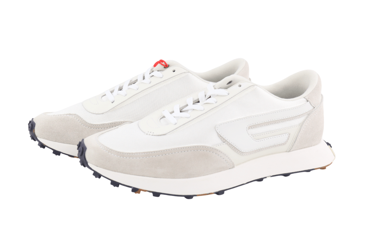 Diesel S-RACER-LC EU41 White Suede Leather 40566 Size US 8 / EU 41 - 5 Thumbnail