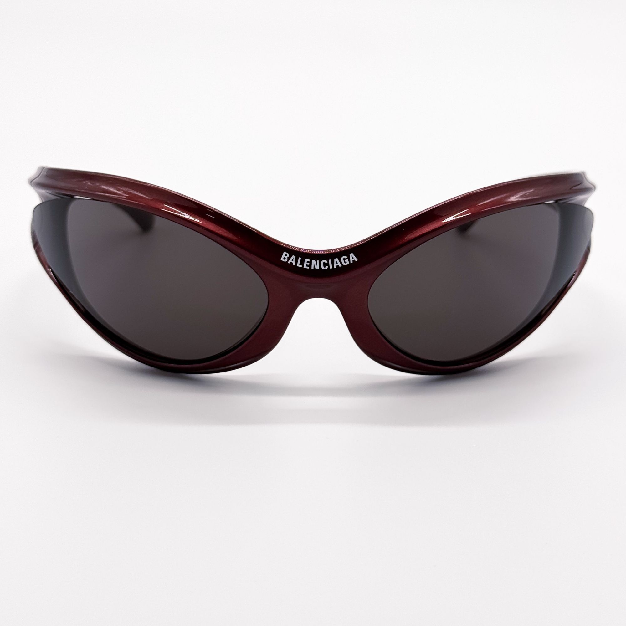 Balenciaga NEW BALENCIAGA BB0317S 002 SUNGLASSES BURGUNDY UNISEX Size ONE SIZE - 3 Thumbnail