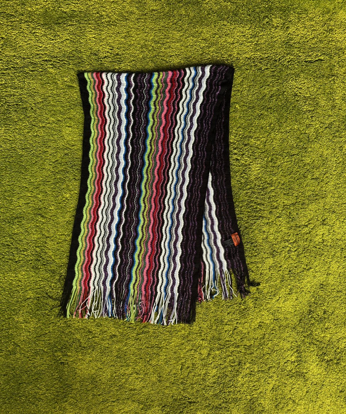 Missoni × Vintage Missoni 2000s vintage coloured wool blend scarf Size ONE SIZE - 1 Thumbnail
