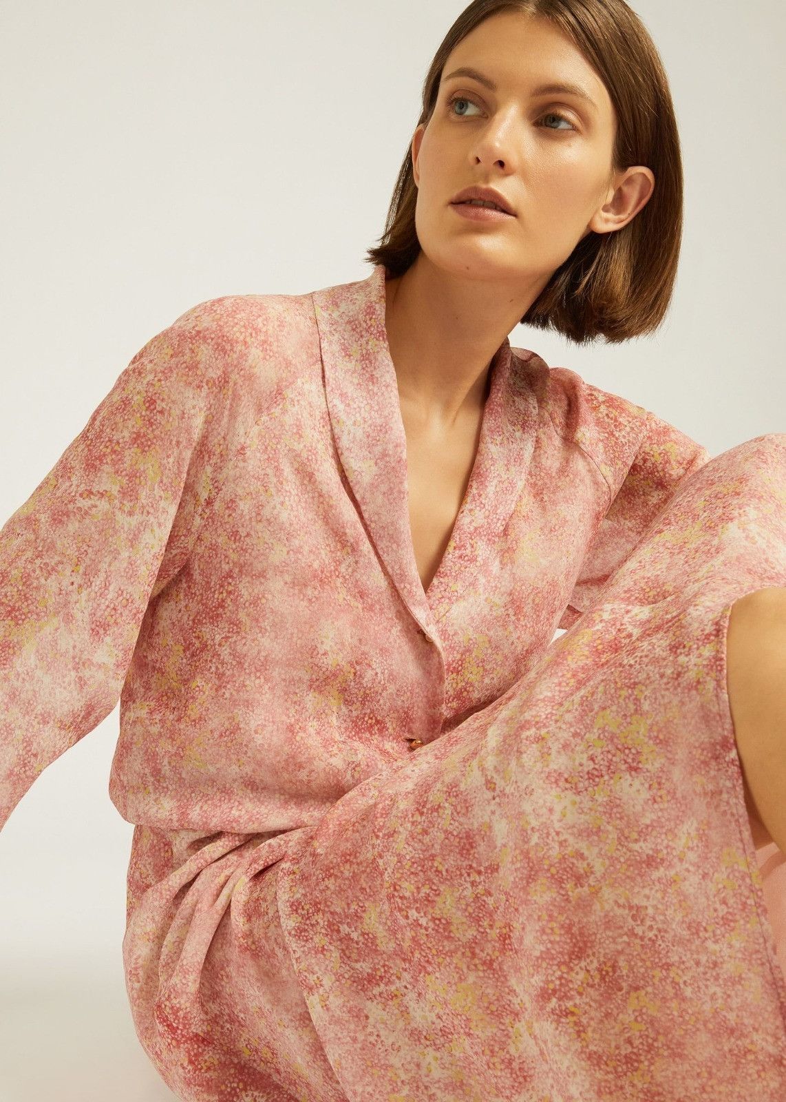 Loro Piana o1srvl11e0824 Alexandra Midi Dress in Pink Size XL / US 12-14 / IT 48-50 - 6 Thumbnail