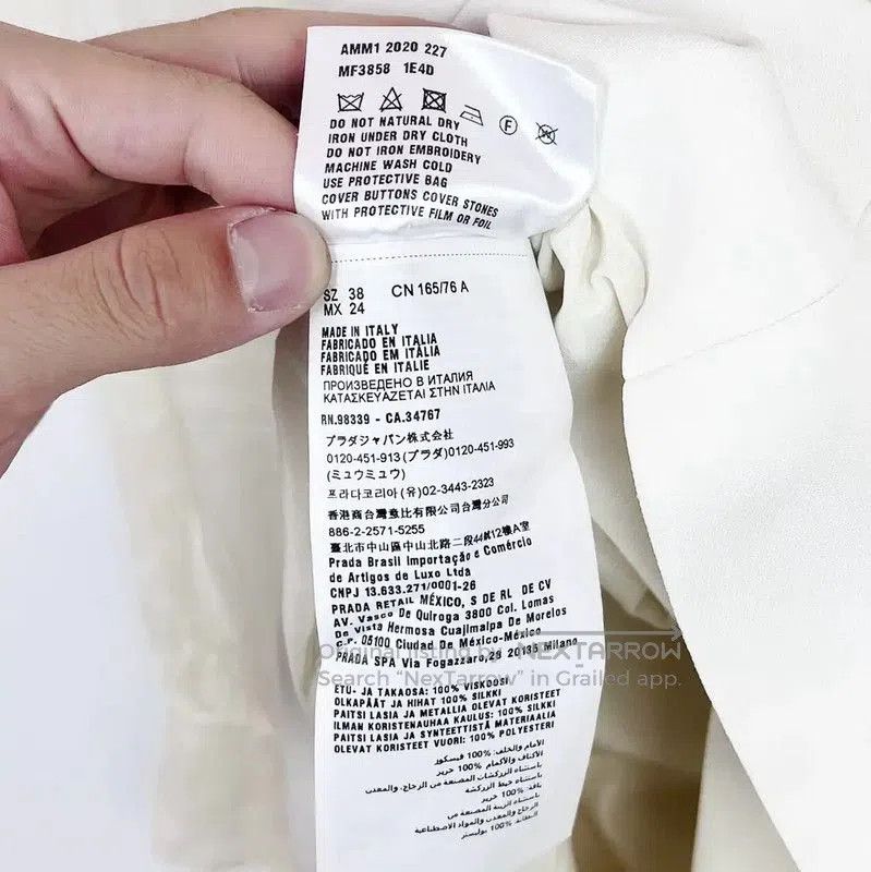 Miu Miu Miu Miu White Long Sleeve Dress . Size XXS / US 00 / IT 34 - 4 Thumbnail