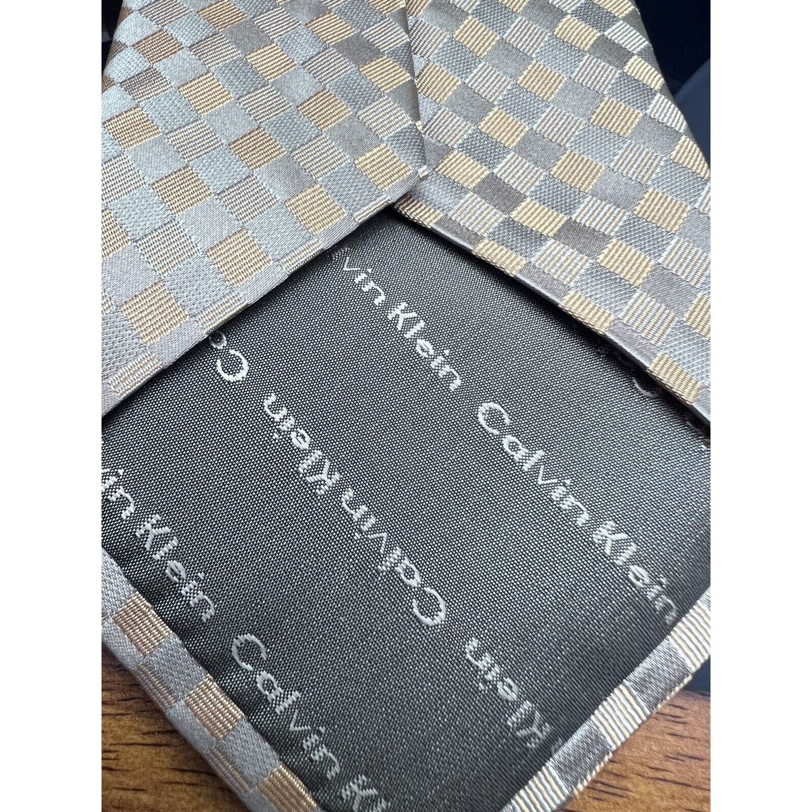 Calvin Klein Calvin Klein Men's Silk Blend Tie ~ Plaids & Checks ~ NEW M Size ONE SIZE - 5 Thumbnail