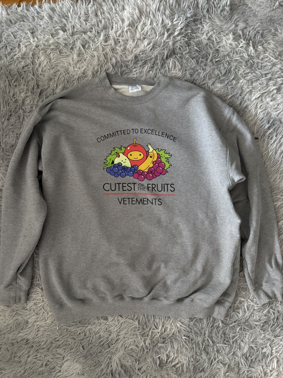 Vetements 🥦🫐🥑 vegan sweatshirt Size US XL / EU 56 / 4 - 1 Thumbnail