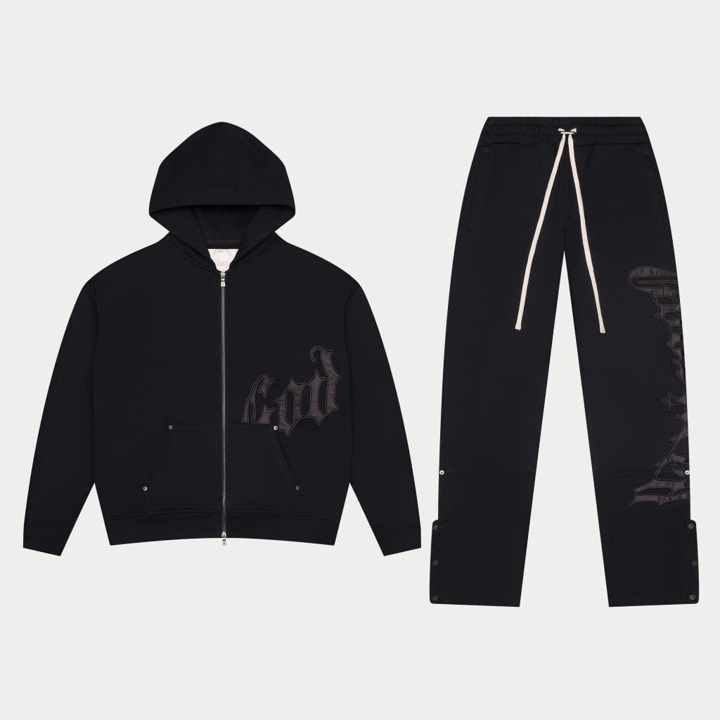Godspeed Godspeed Black Satin OG Logo V2 Sweatsuit SIZE LARGE NWT Size US L / EU 52-54 / 3 - 1 Thumbnail
