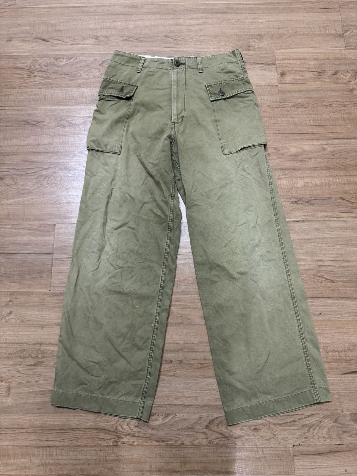 image of Blue Way Military Pants in Green, Men's (Size 32)