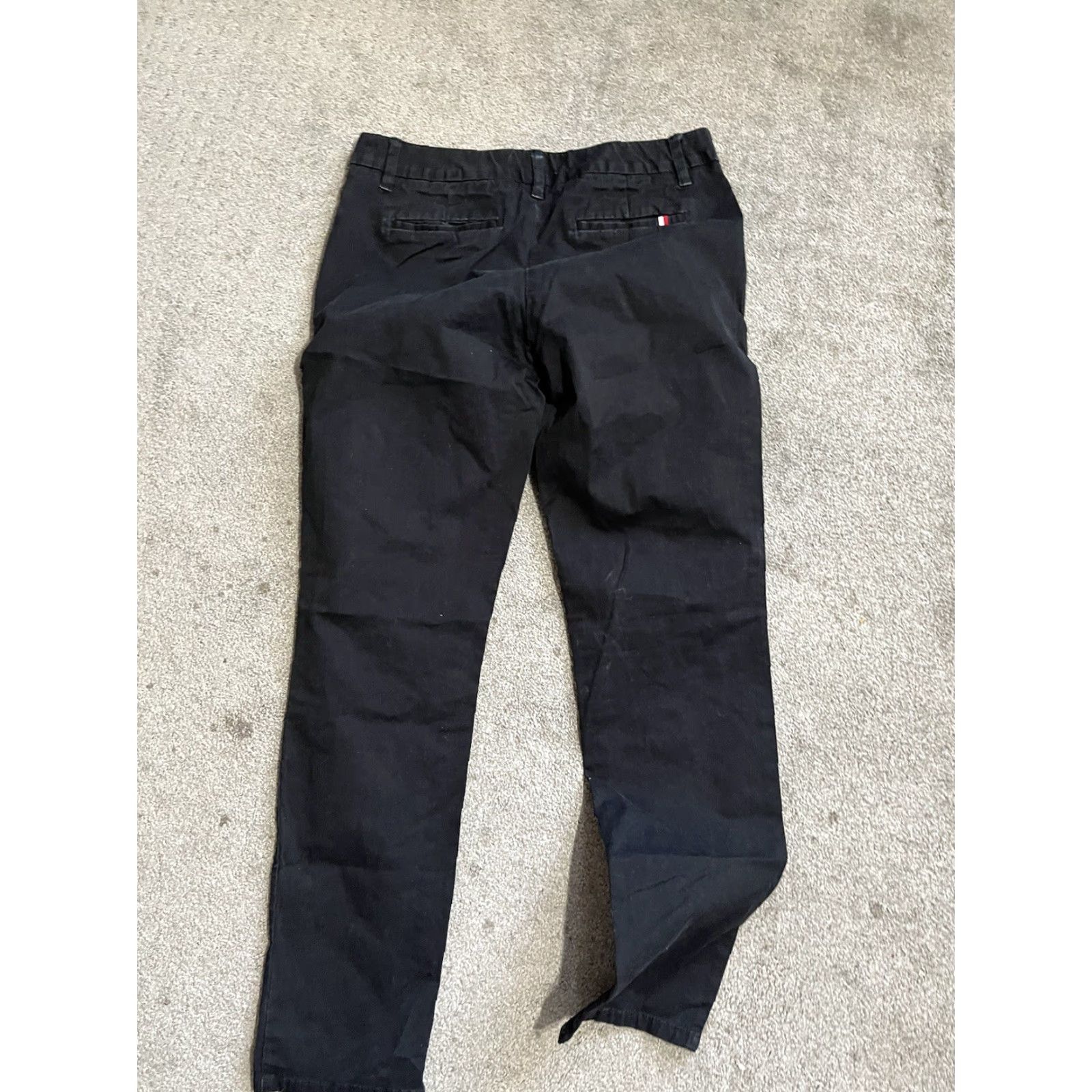 Tommy Hilfiger TOMMY HILFIGER Women's Pants Chino Size 6 Black Solid Print Size 28" / US 6 / IT 42 - 3 Thumbnail