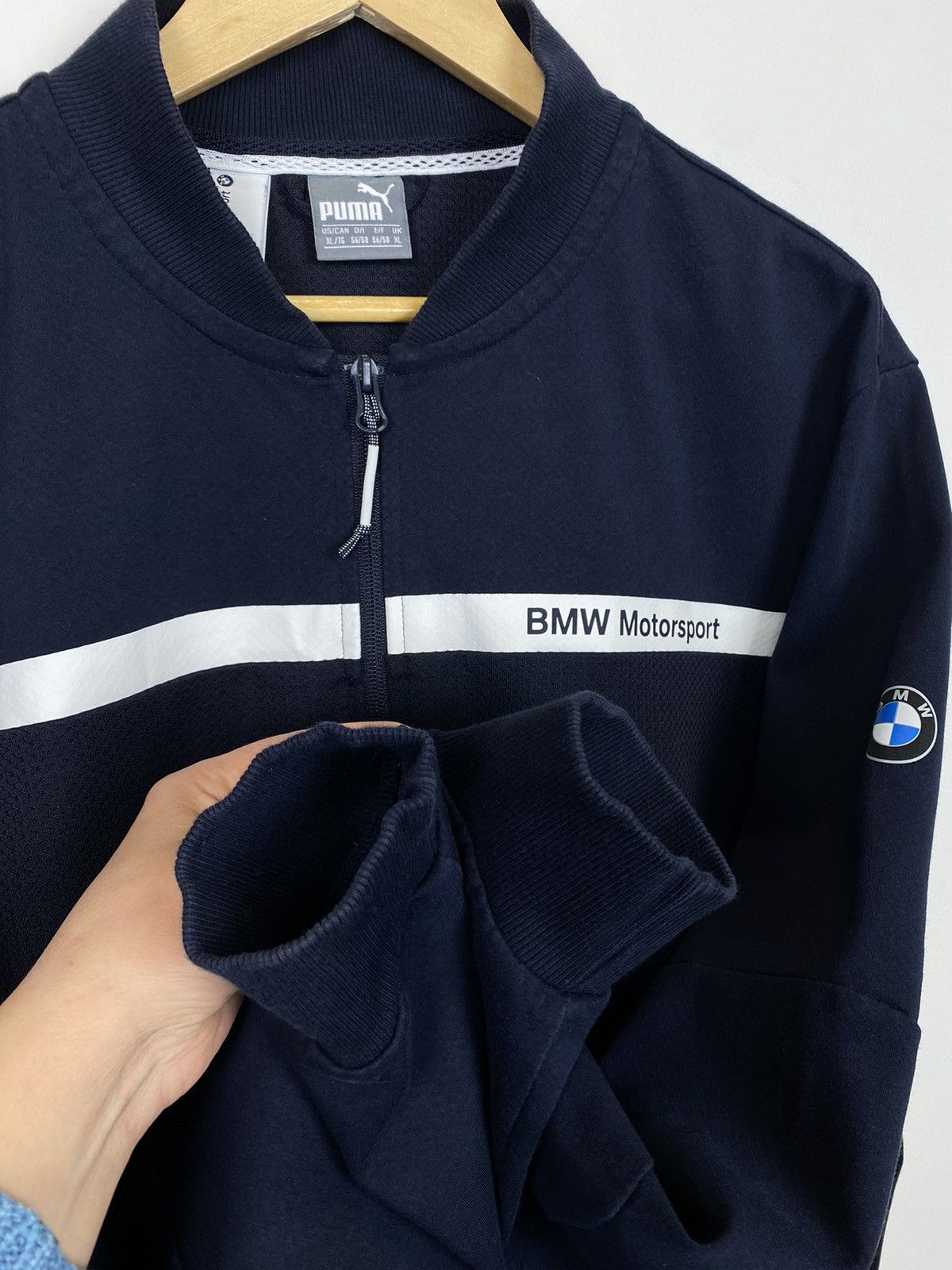 BMW × Puma Puma BMW Motorsport Racing Jacket Full Zip Size XL Blue Top Size US XL / EU 56 / 4 - 7 Thumbnail