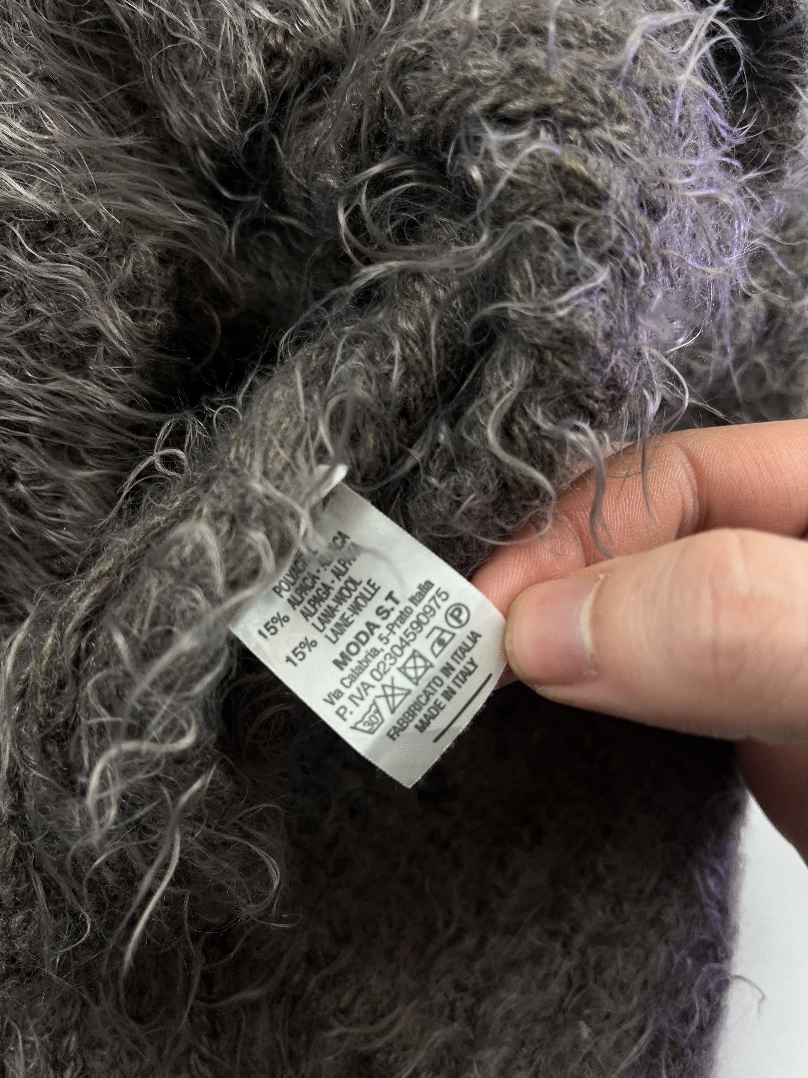 Vintage Vintage Noname Yeti Texture LGB Style Knited Sweater Size L / US 10 / IT 46 - 3 Thumbnail