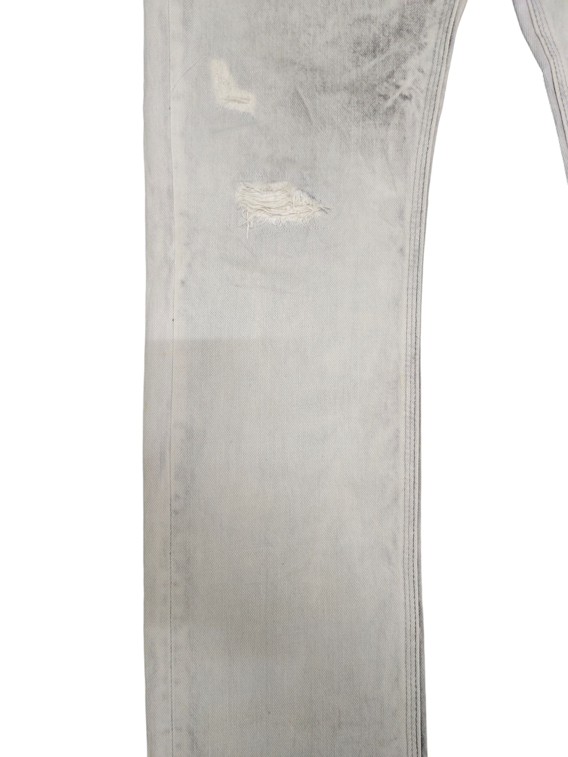 Neil Barrett Neil Barret Bleach Wash Clawmark Distress Faded Denim Jeans Size US 32 / EU 48 - 4 Thumbnail