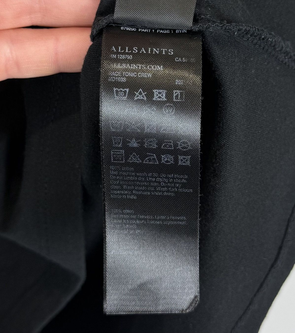 Allsaints Allsaints Race Tonic Crew Neck Slim T-Shirt Top Short Sleeve Size US L / EU 52-54 / 3 - 11 Thumbnail
