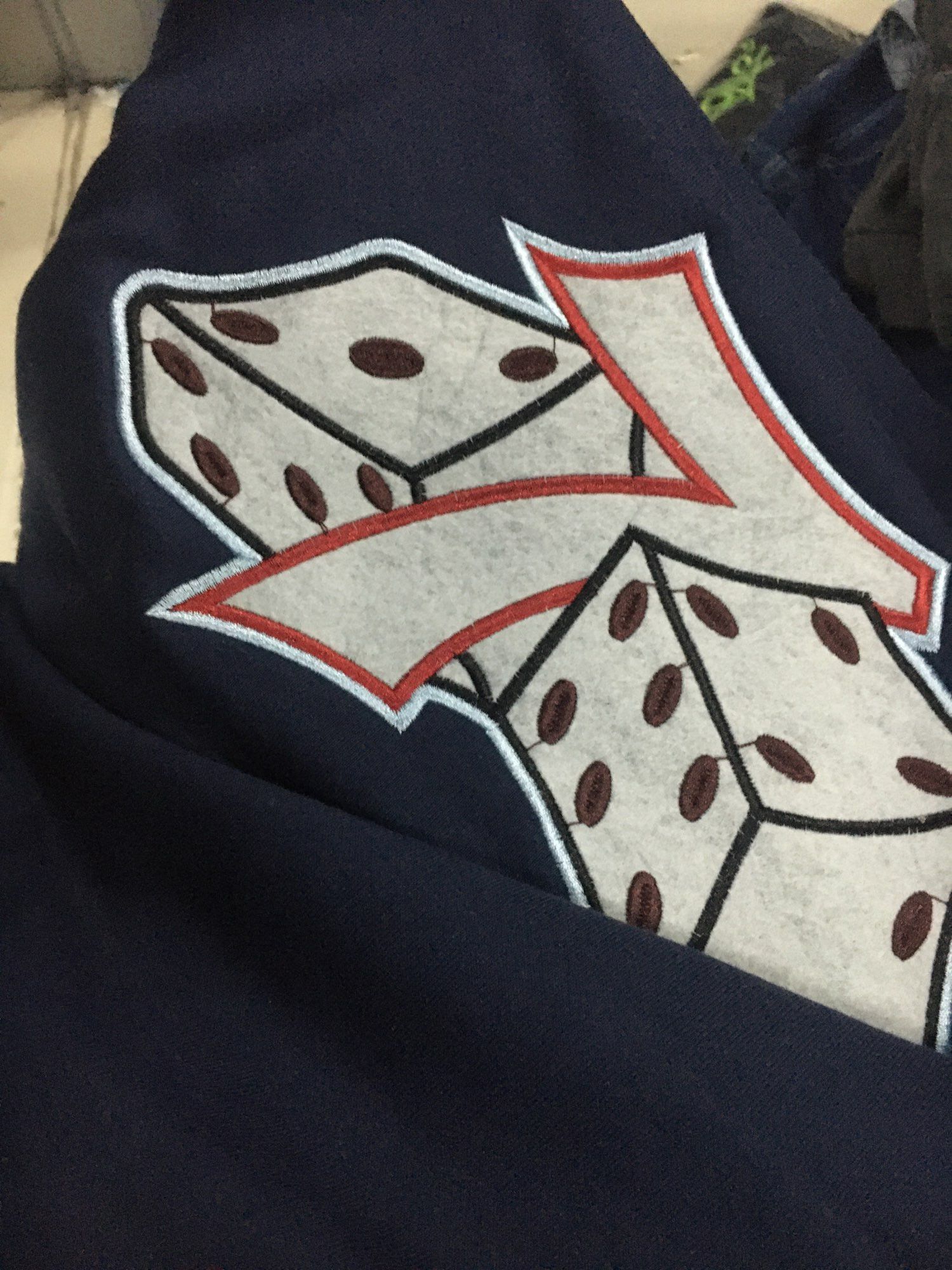 Japanese Brand × Vintage Dice Embroidered Zip Hoodie Size US S / EU 44-46 / 1 - 2 Thumbnail