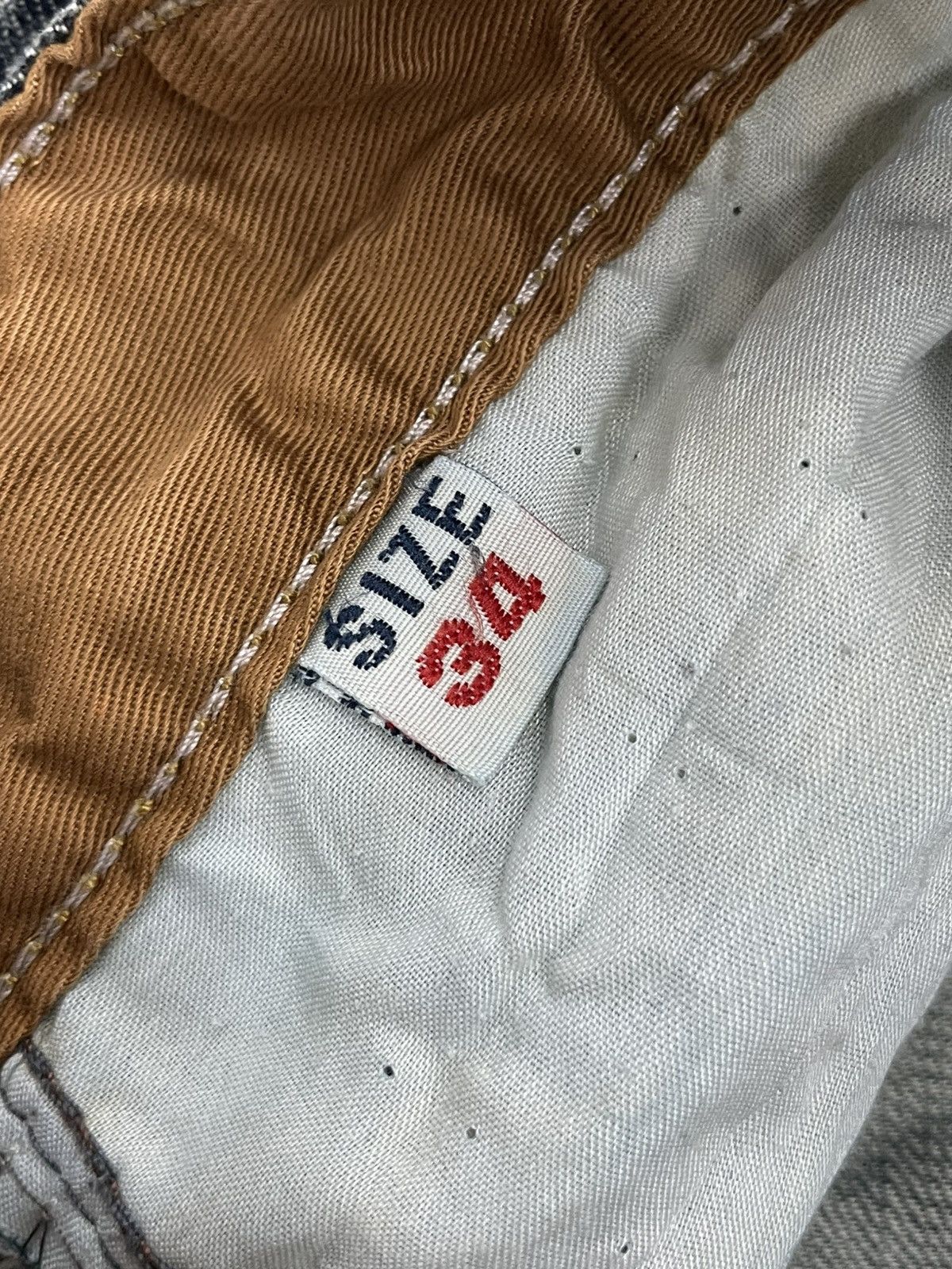 Japanese Brand Morse Code Distressed 3D Whisker Union Jack Gothic Fashion Size US 34 / EU 50 - 23 Thumbnail