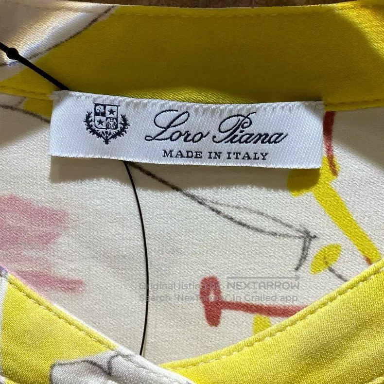 Loro Piana Loro Piana Yellow Floral Stand Collar Shirt Size XS / US 0-2 / IT 36-38 - 3 Thumbnail