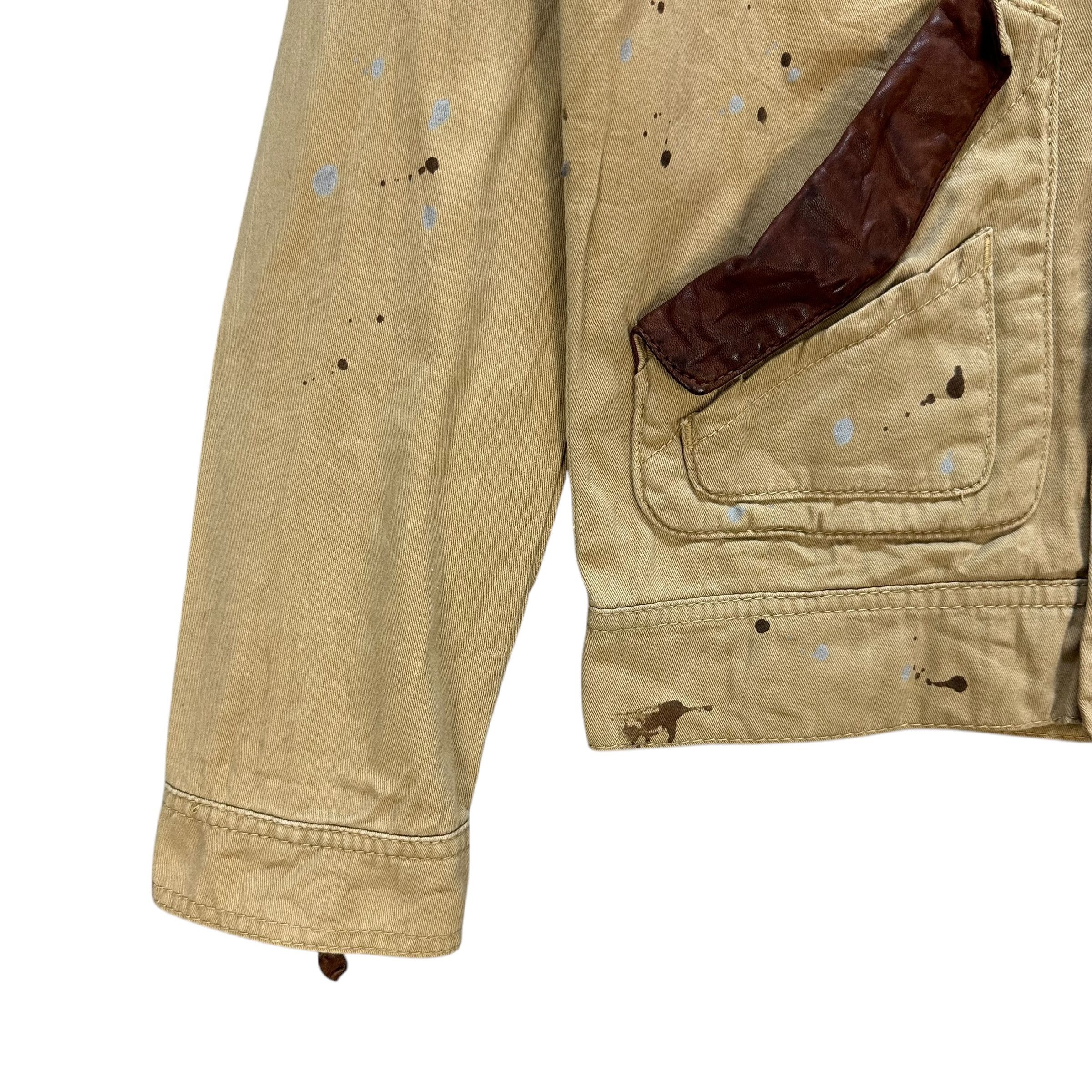 Vintage BONDS AND PEACE Paint Splatters Combat Jacket #A70-1710 Size US M / EU 48-50 / 2 - 4 Thumbnail