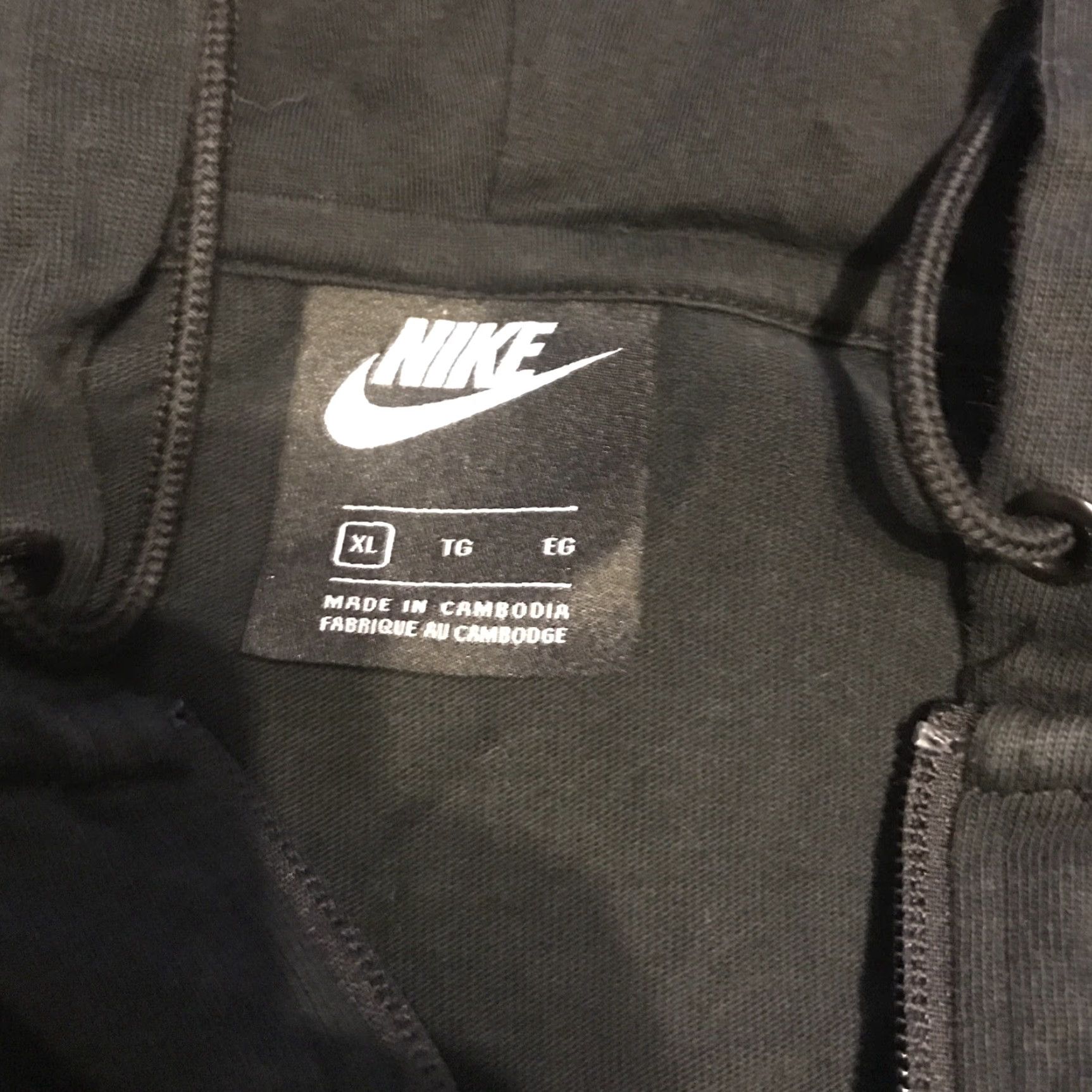 Nike Nike Sportswear Hoodie Full Zip Black XL Womens Size XL / US 12-14 / IT 48-50 - 3 Thumbnail