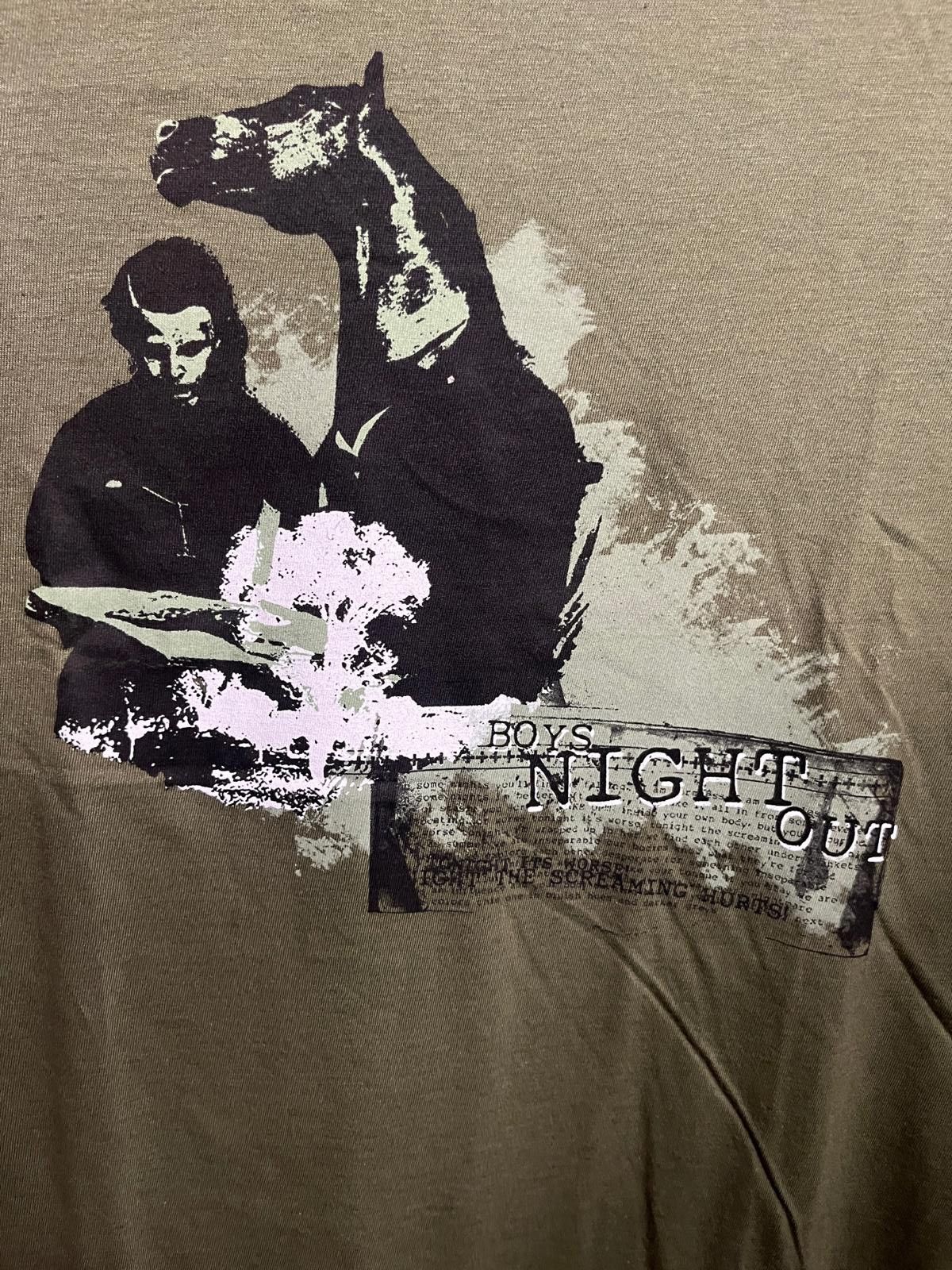 Designer Boys night Out Band tee- Trainwreck Album Promo T-shirt - L Size US L / EU 52-54 / 3 - 2 Thumbnail