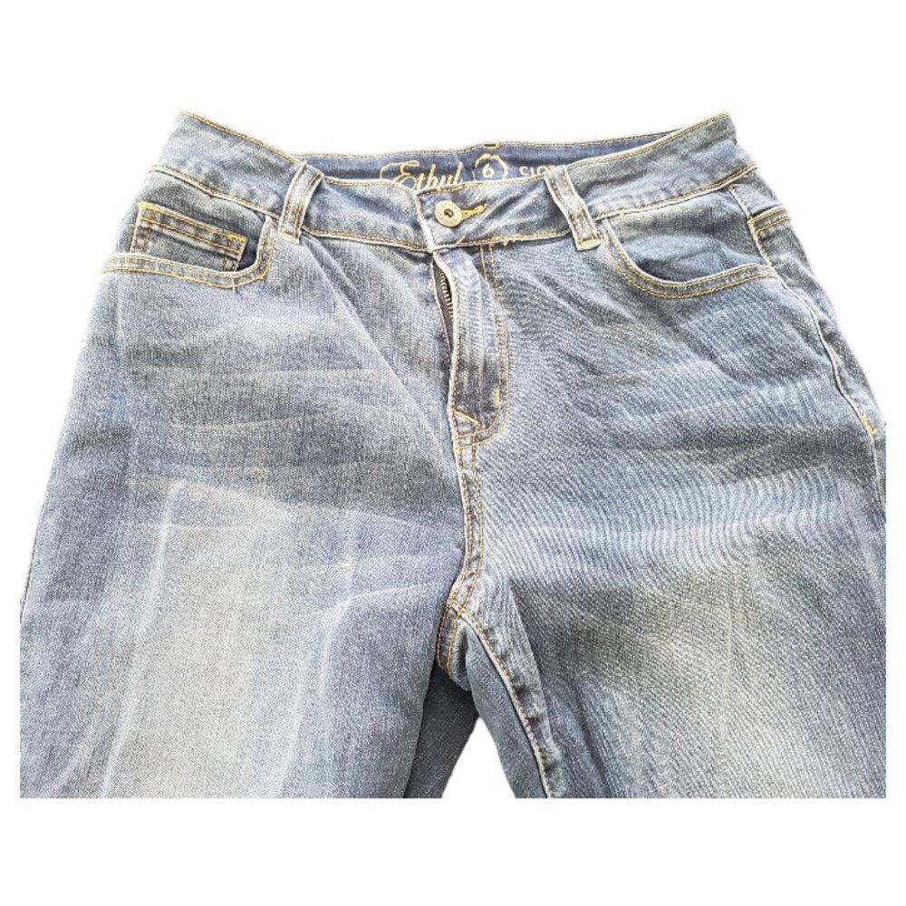 Designer CT1483 Ethyl Straight Leg blue Denim Jean 6 Size 28" / US 6 / IT 42 - 2 Thumbnail