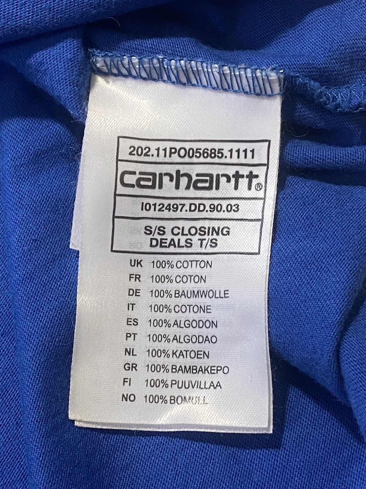 Carhartt T-shirt Carhartt Size US M / EU 48-50 / 2 - 5 Thumbnail
